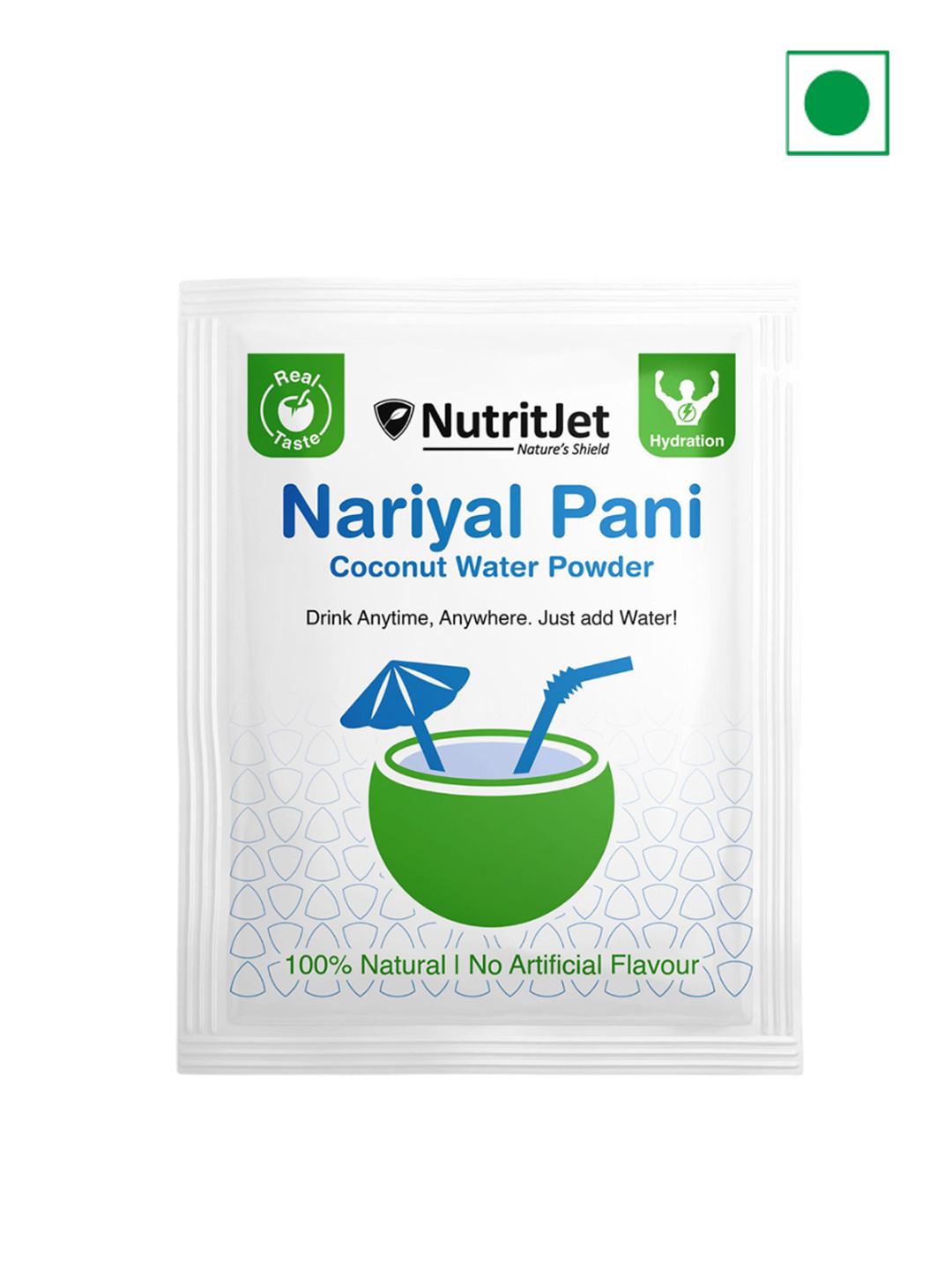 NutritJet Natural Coconut Water Powder - 20 Sachets