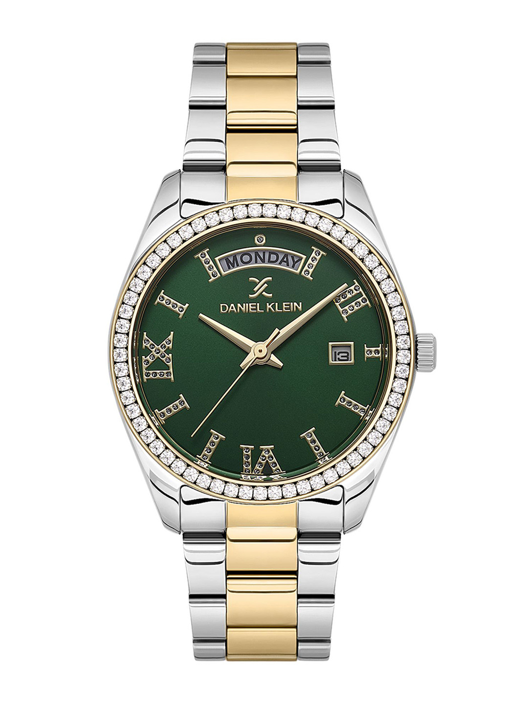 Daniel Klein Women Embellished Dial & Bracelet Style Straps Analogue Watch DK.1.13784-2