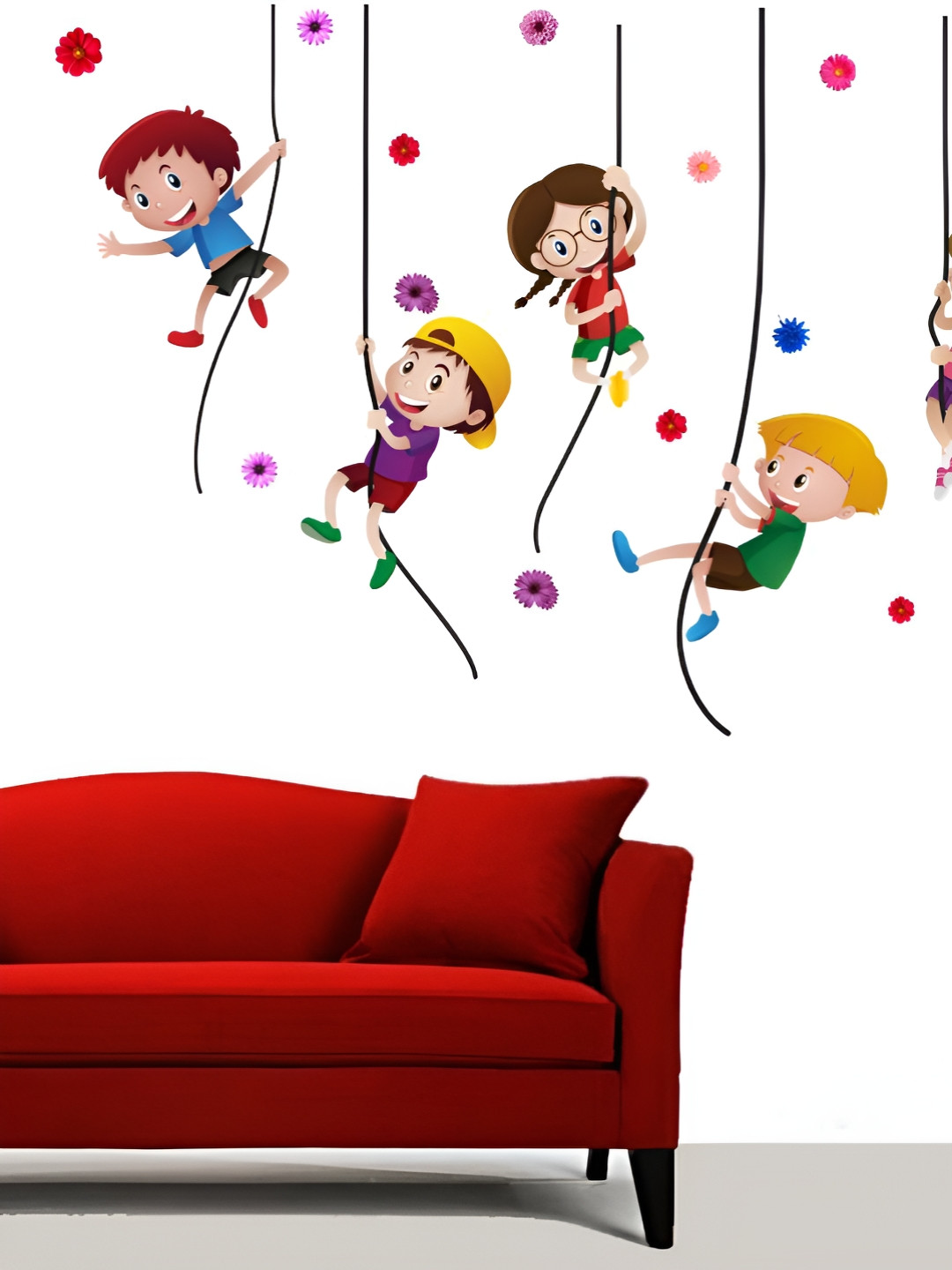 Decor Villa Multicolor Hanging Kids Wall Sticker