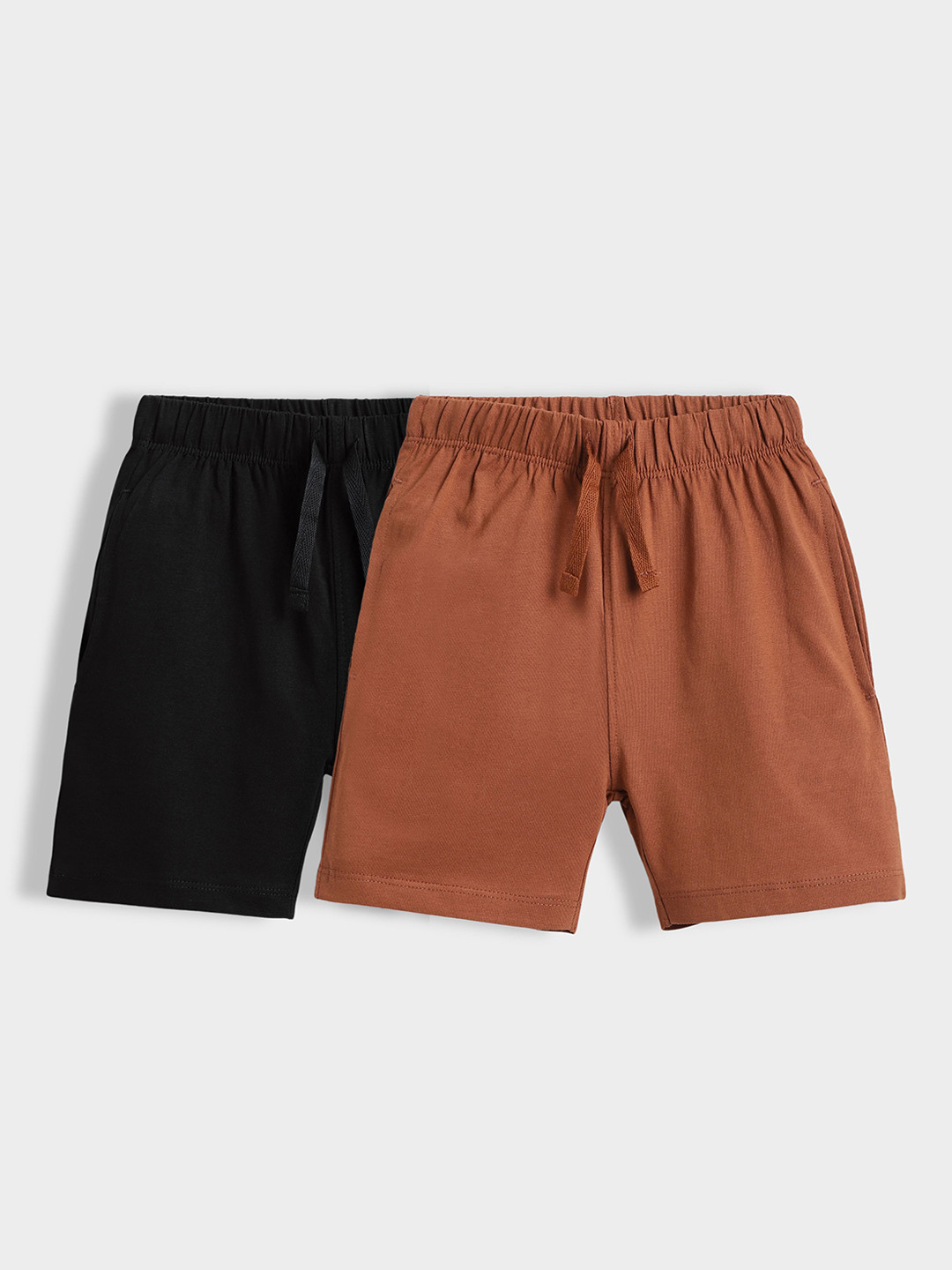 Orange Sugar Kids Unisex Pack of 2 Cotton Shorts