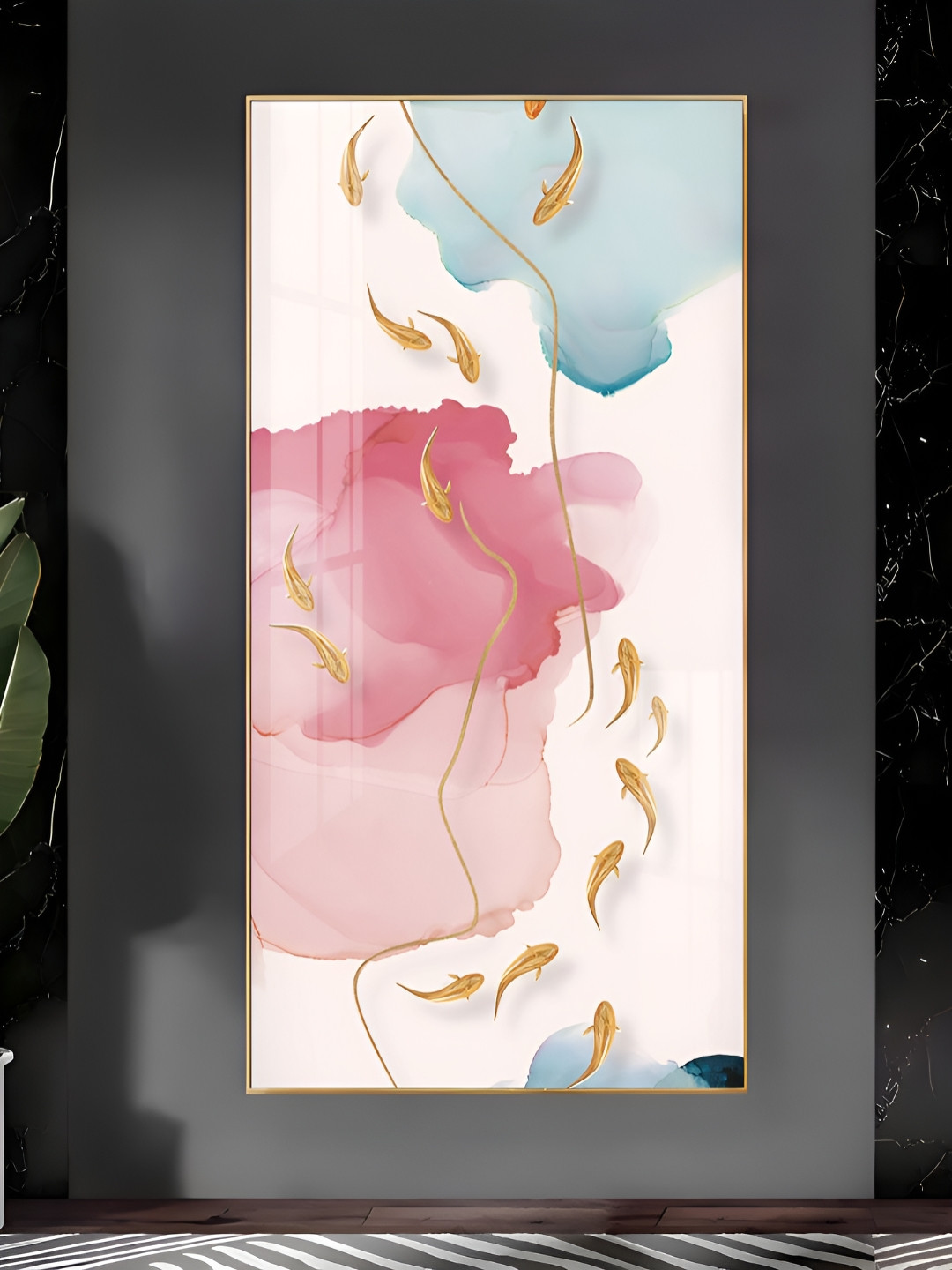 THE NEXT DECOR Plastic Coastal Escape Glossy Hanging Hall Wall Hangings-24In