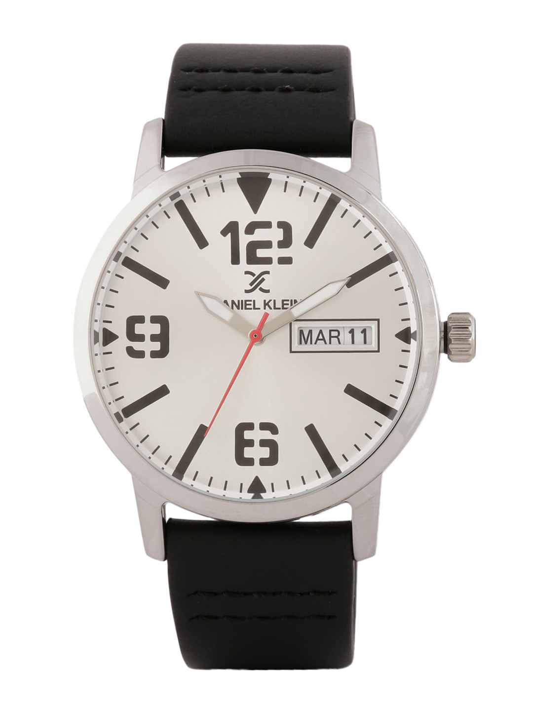 Daniel Klein Men White & Black Analogue Watch DK.1.12506-1