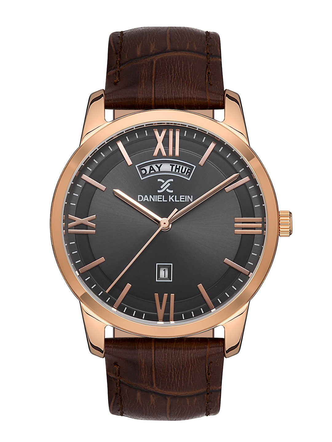Daniel Klein Men Leather Straps Analogue Watch DK 1 13369-4