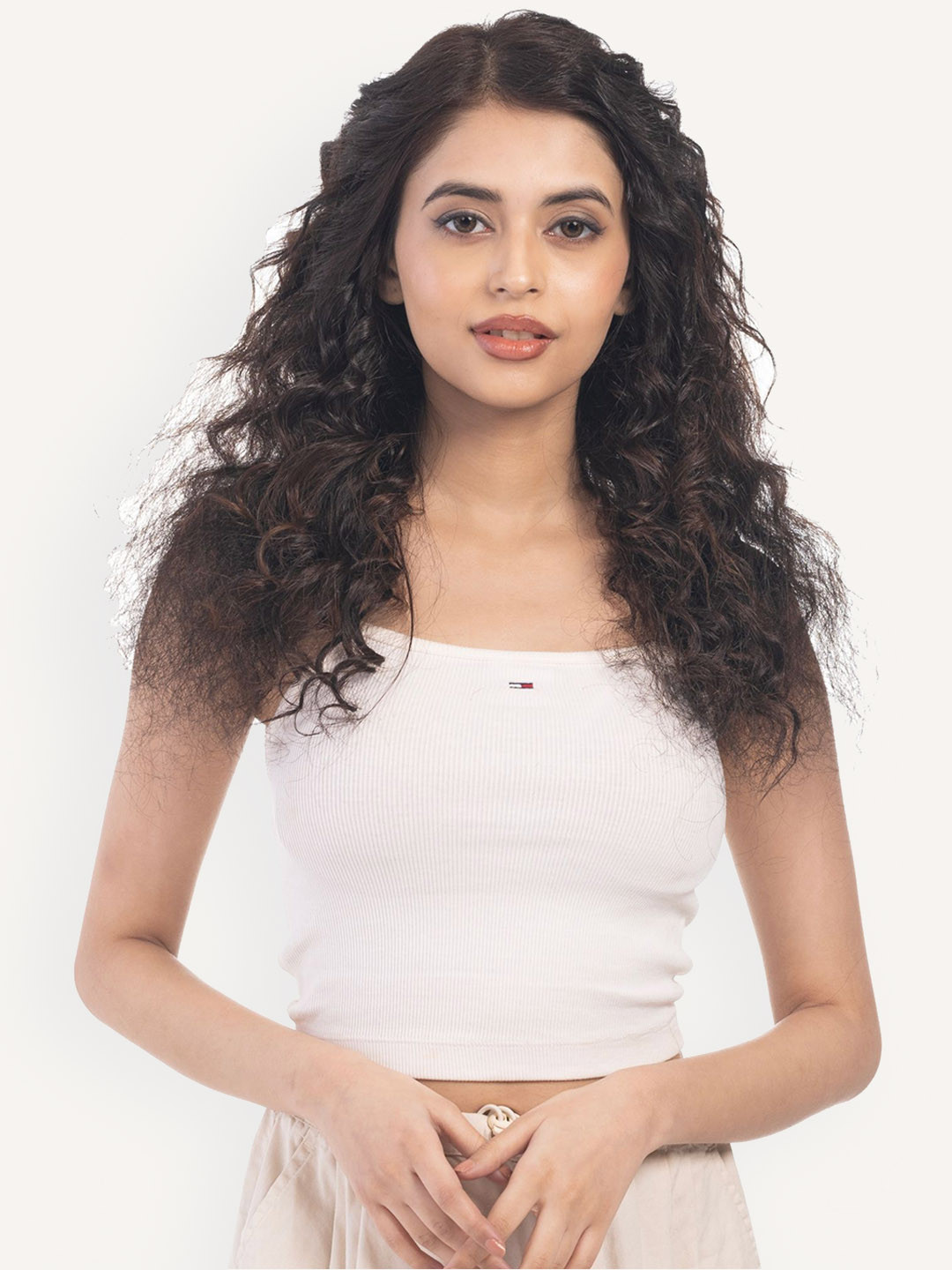 HAIRJOY 4 Clip Curly Volumizer Dark Brown Instant Volume & Length 12 Inches