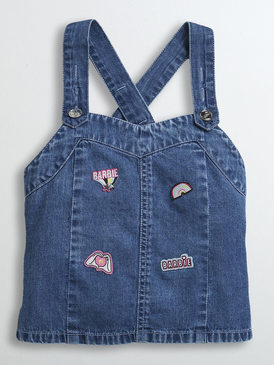 Tiny Girl Sweetheart Neck Print Cotton BoxyTop