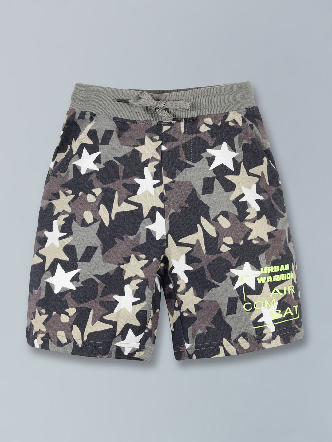 PLUM TREE Boys Camouflage Printed Relaxed Fit Knee Length Regular Shorts