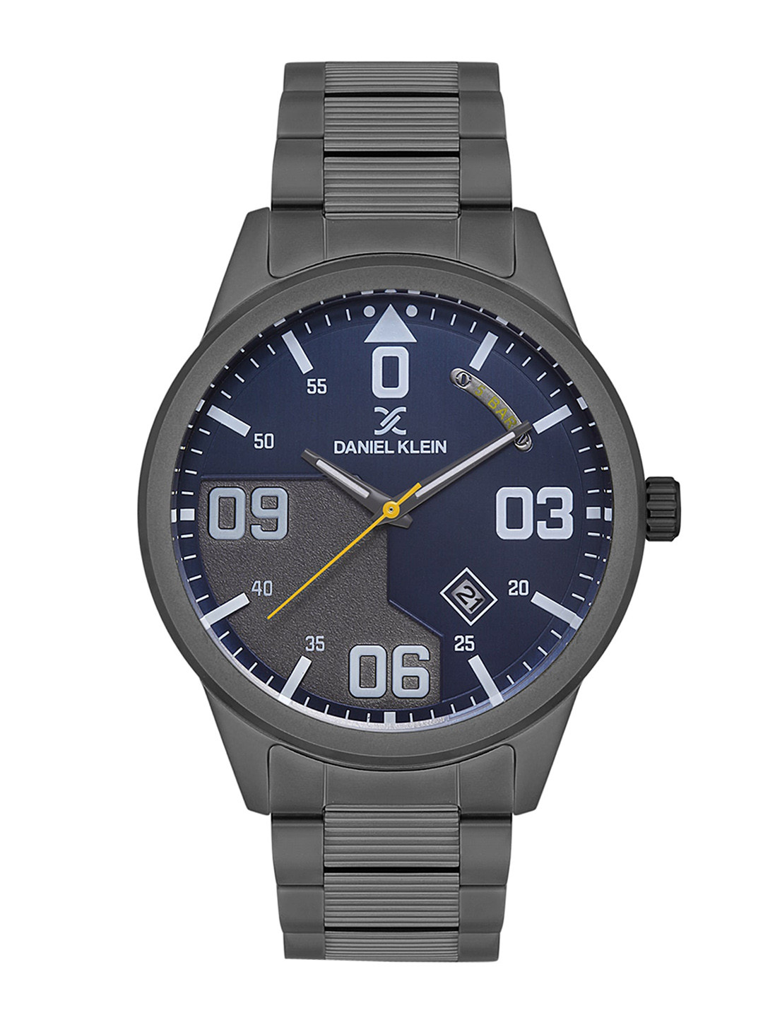 Daniel Klein Men Stainless Steel Bracelet Style Straps Analogue Watch DK.1.12671-4