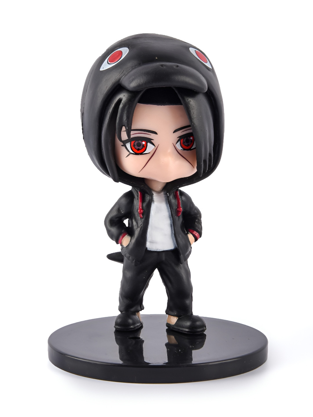 COMICSENSE True Shinobi Crow Suit Blue Plastic Glossy Living Room Set of 2 Small Showpieces - 3.1 Inches