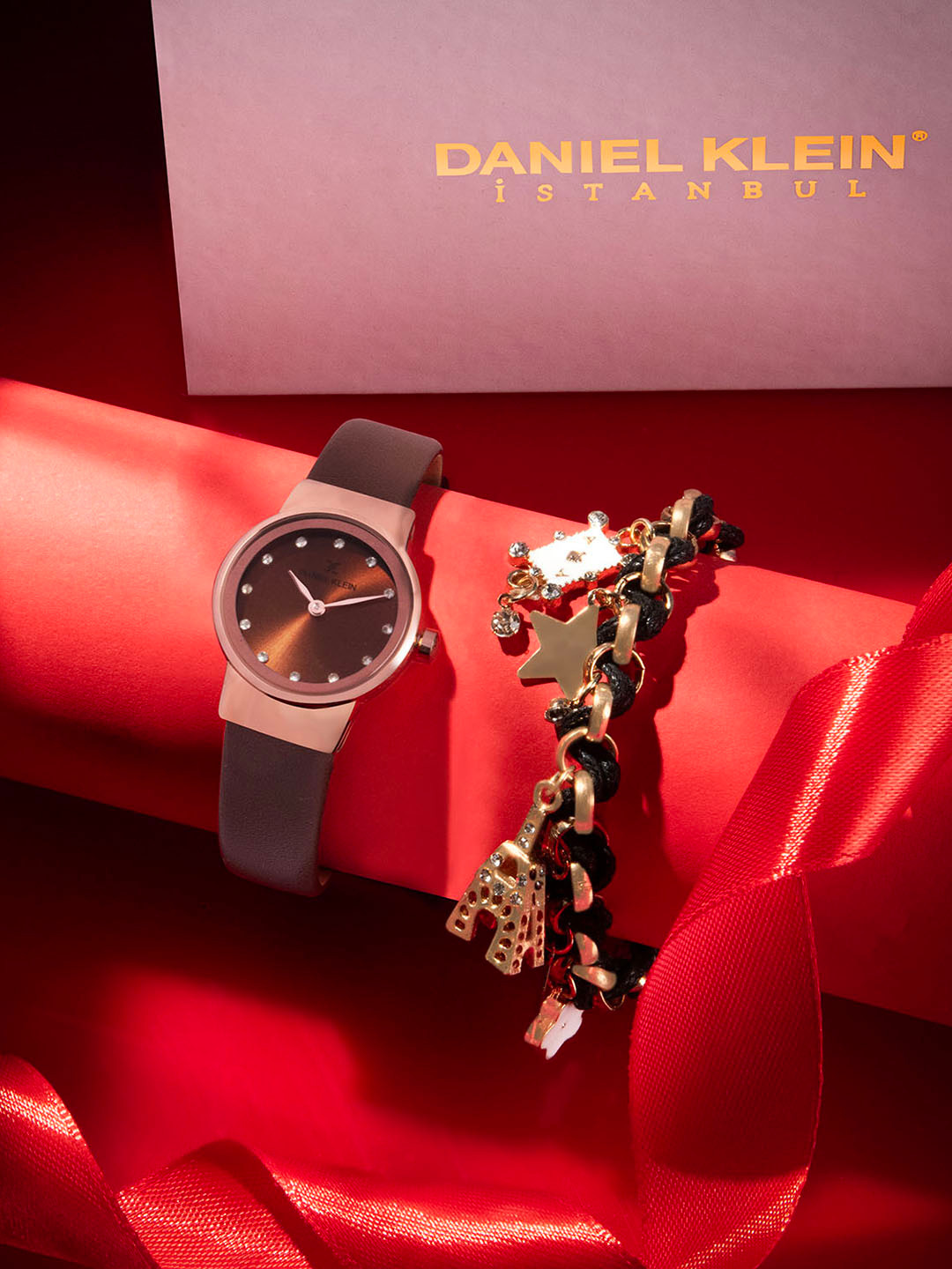Daniel Klein Women Bracelet & Watch Gift Set DKG003-4
