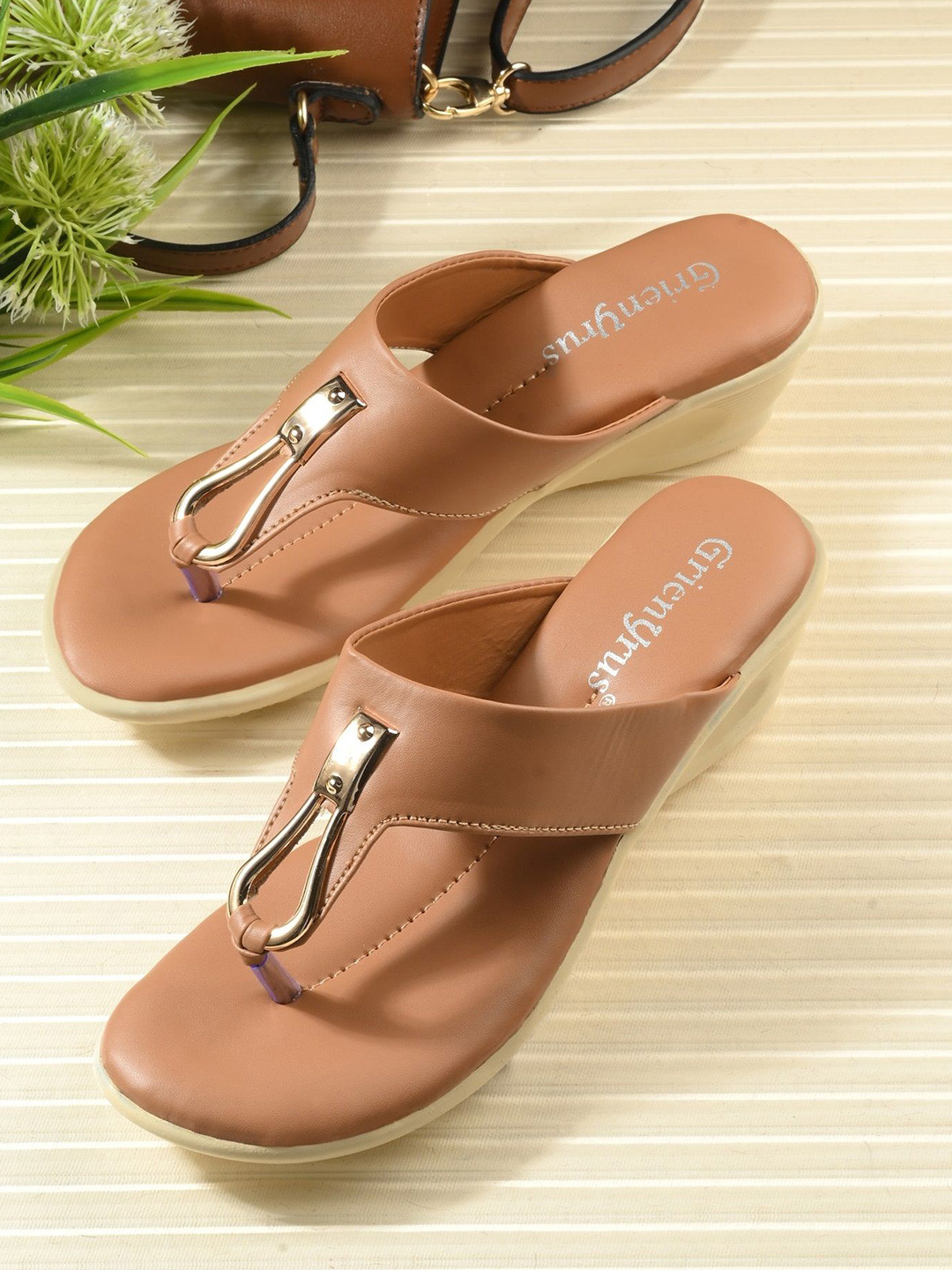 GrienYrus Women Open Toe Wedge Heels