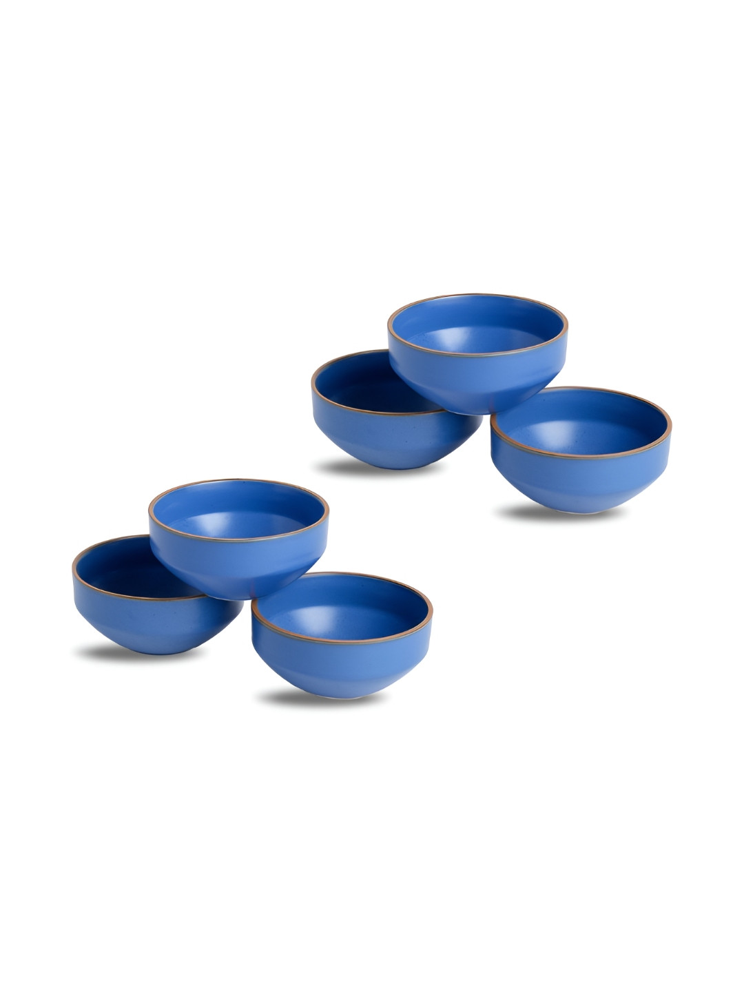 SHAY Blue 2025 6 Pieces Ceramic Easy to Clean Dip Bowl
