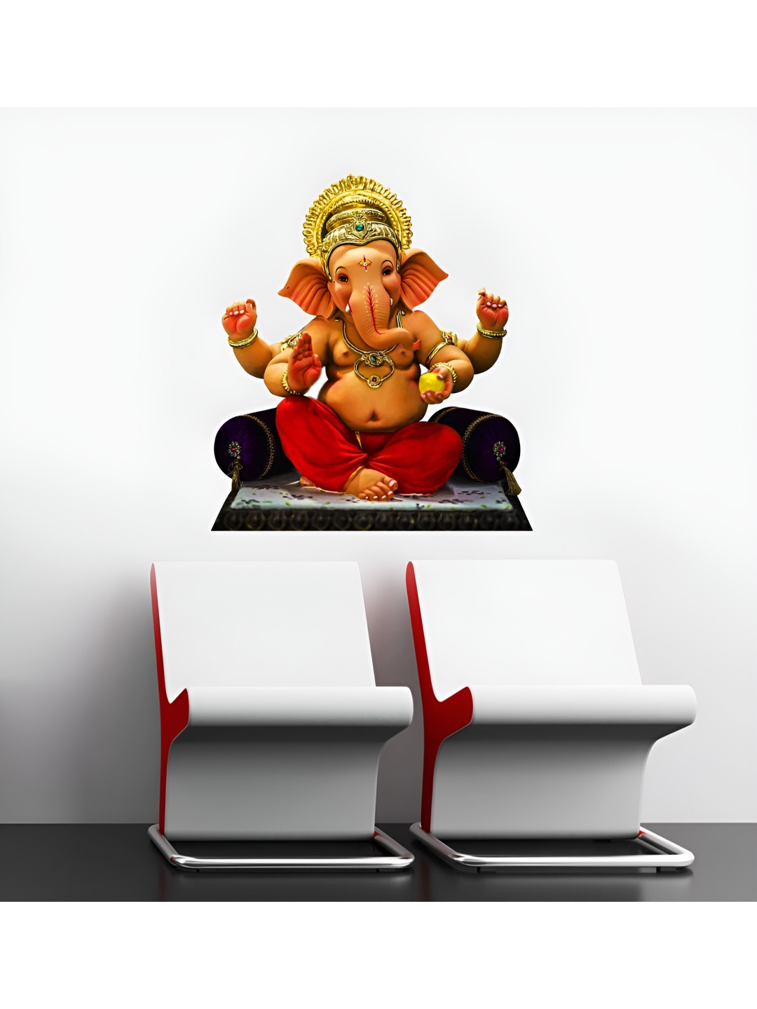 Decor Villa Multicolor Lord Ganesh Wall Sticker