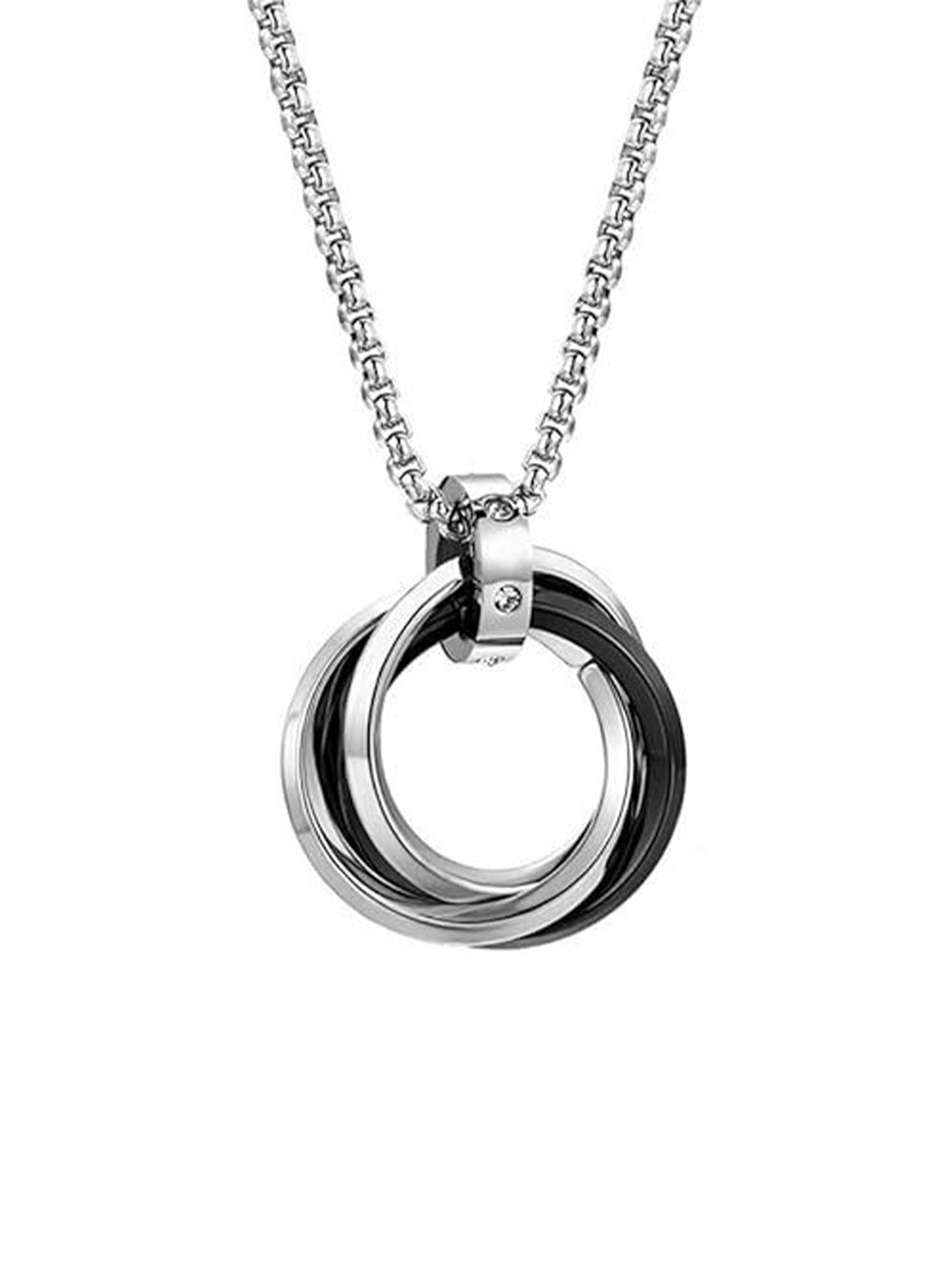 AGARWALPRODUCT Stainless Steel Geomteric Shaped Pendant With Chain