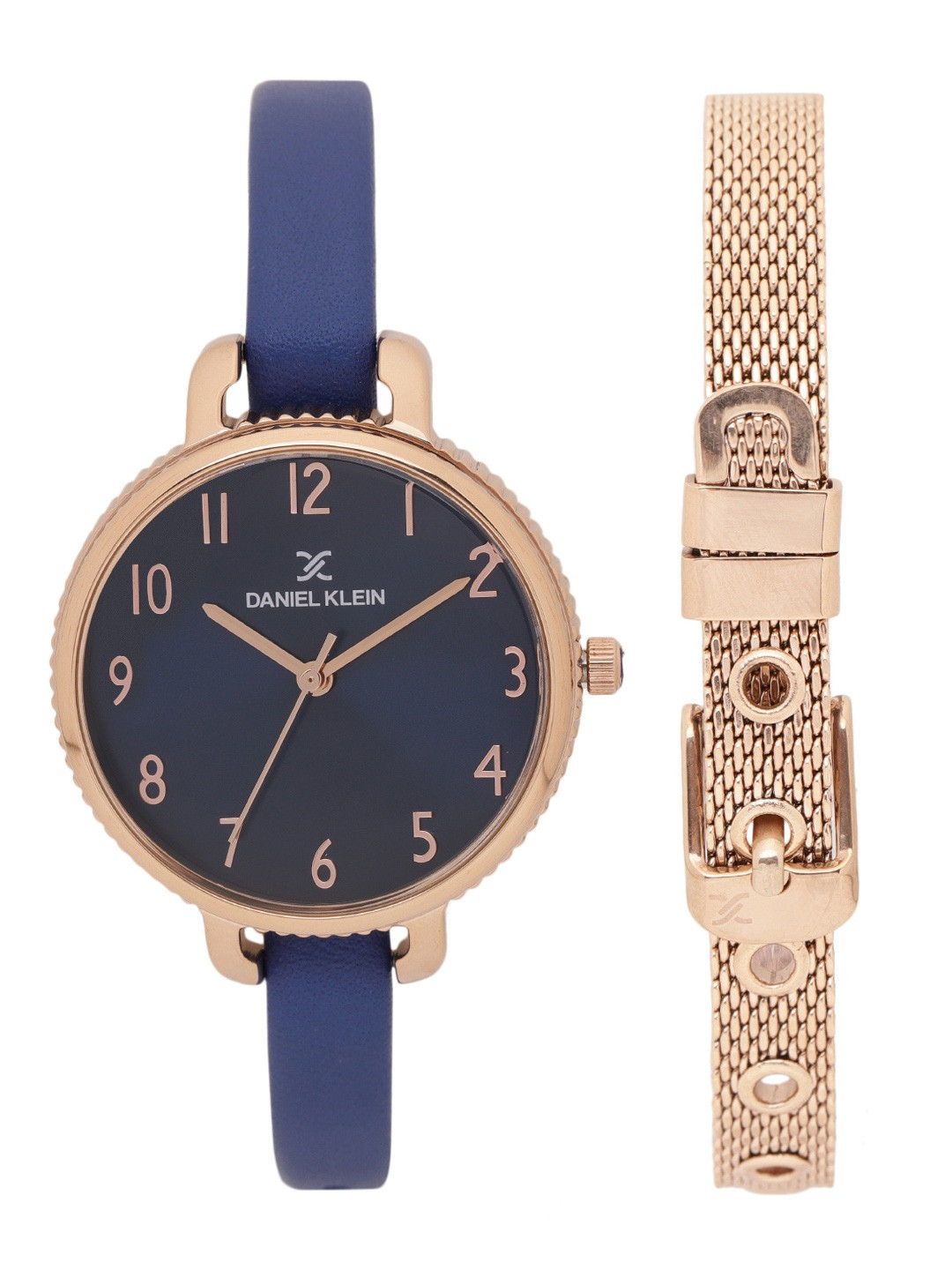 Daniel Klein Women Blue Dial Analog Watch with Bracelet Gift Set - DK11793-4