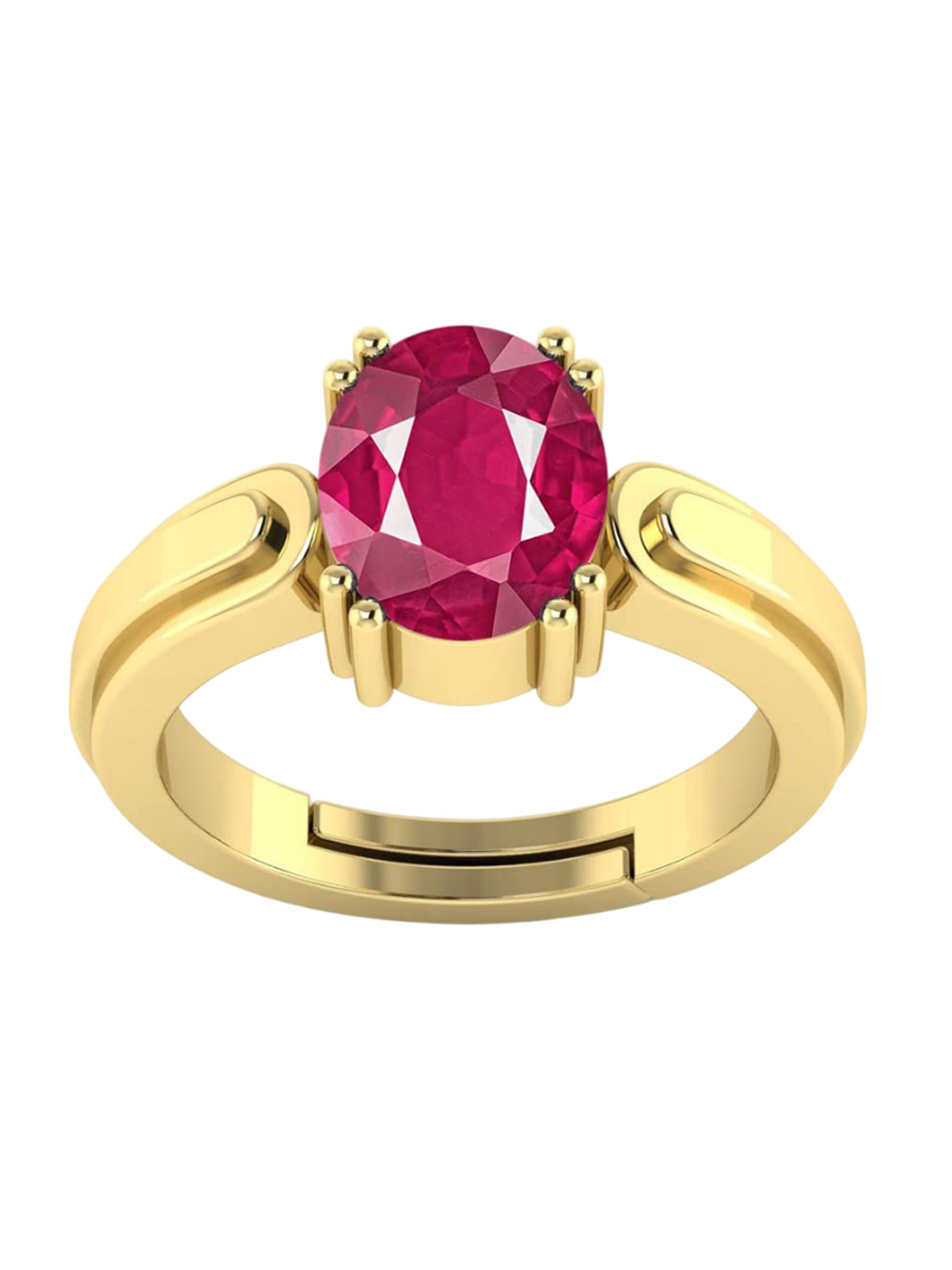 RRVGEM 5.50 Ratti A+ Quality Ruby Adjustable Ring