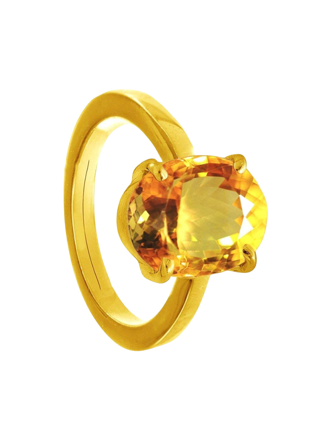 RRVGEM 6.25 Ratti to 7.25 Ratti Unheated Untreated Citrine Ring