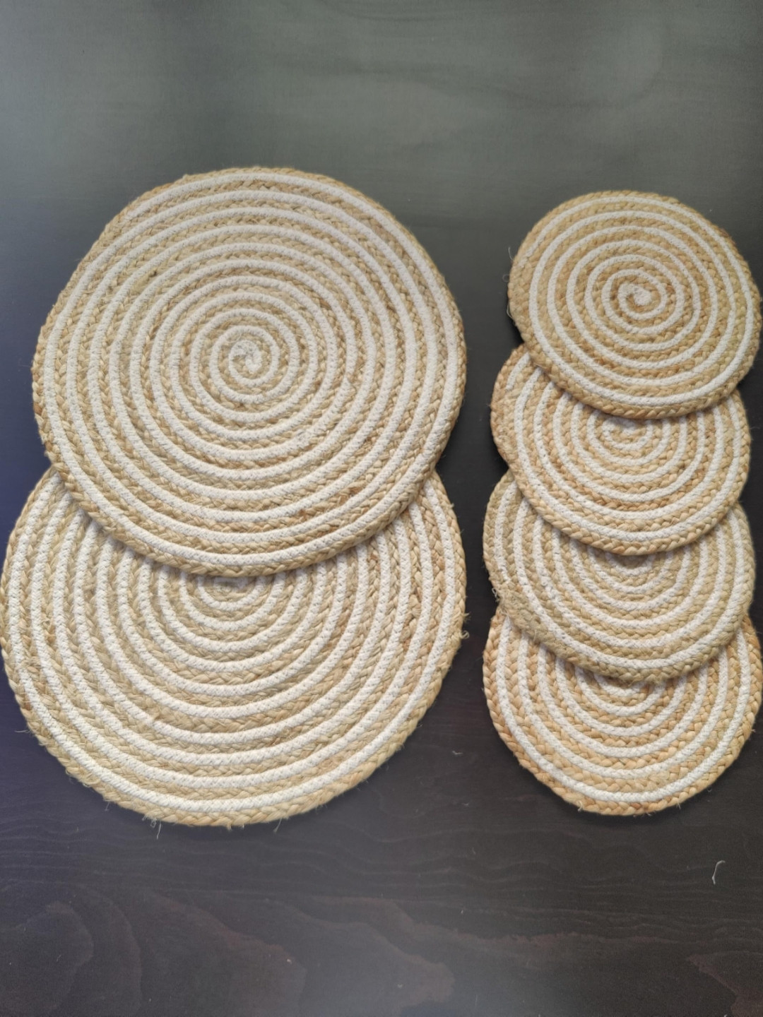 BulkySanta Multi 6 Pcs Round Table Placemats