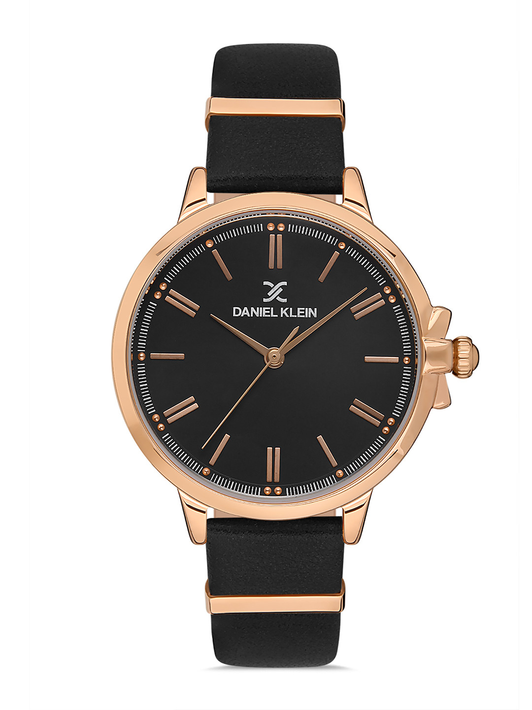 Daniel Klein Trendy Women Black Dial & Leather Straps Analogue Watch DK.1.13260-3
