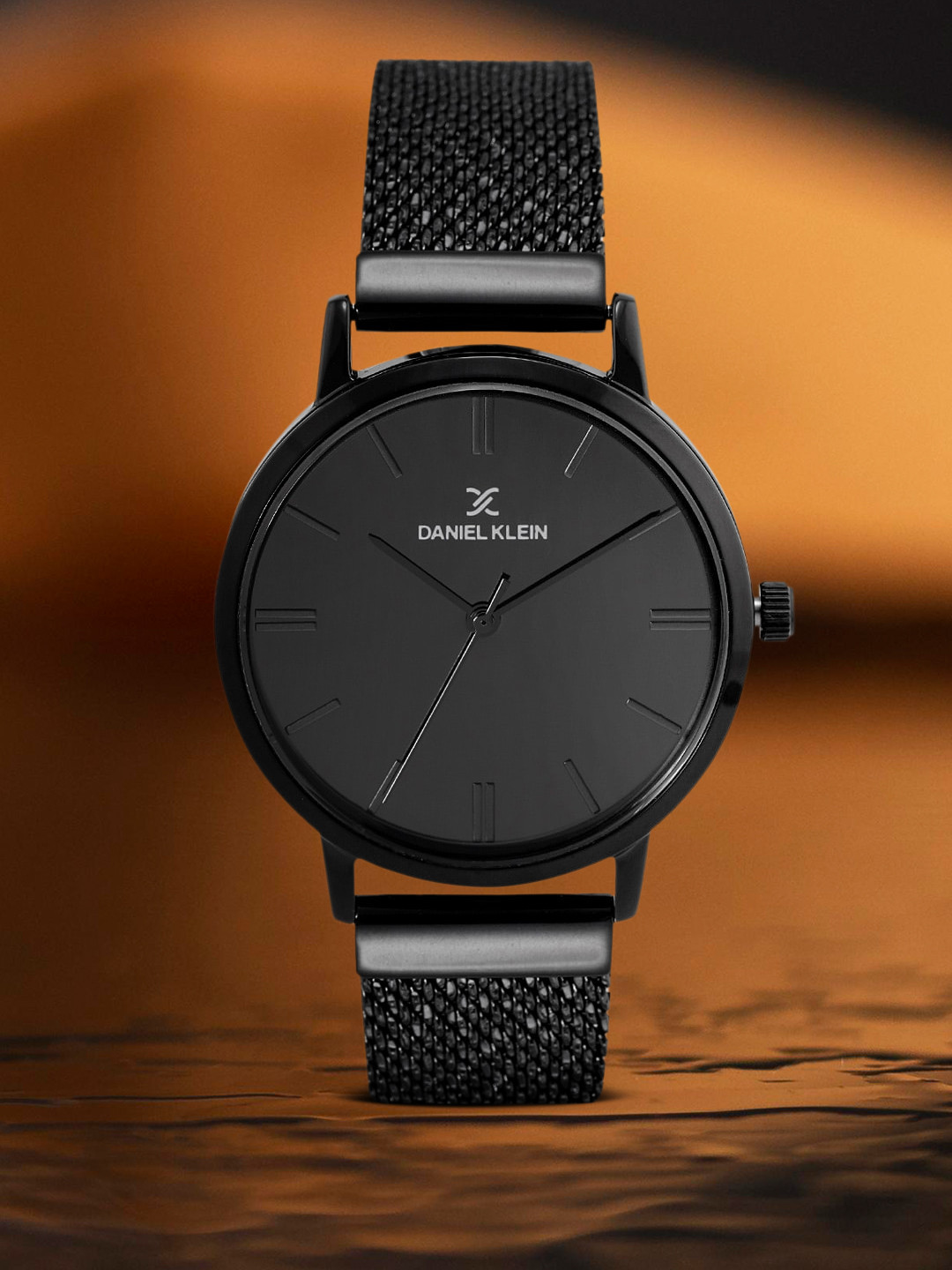 Daniel Klein Women Black Mirror Finish Analogue Watch DK.1.12405-6