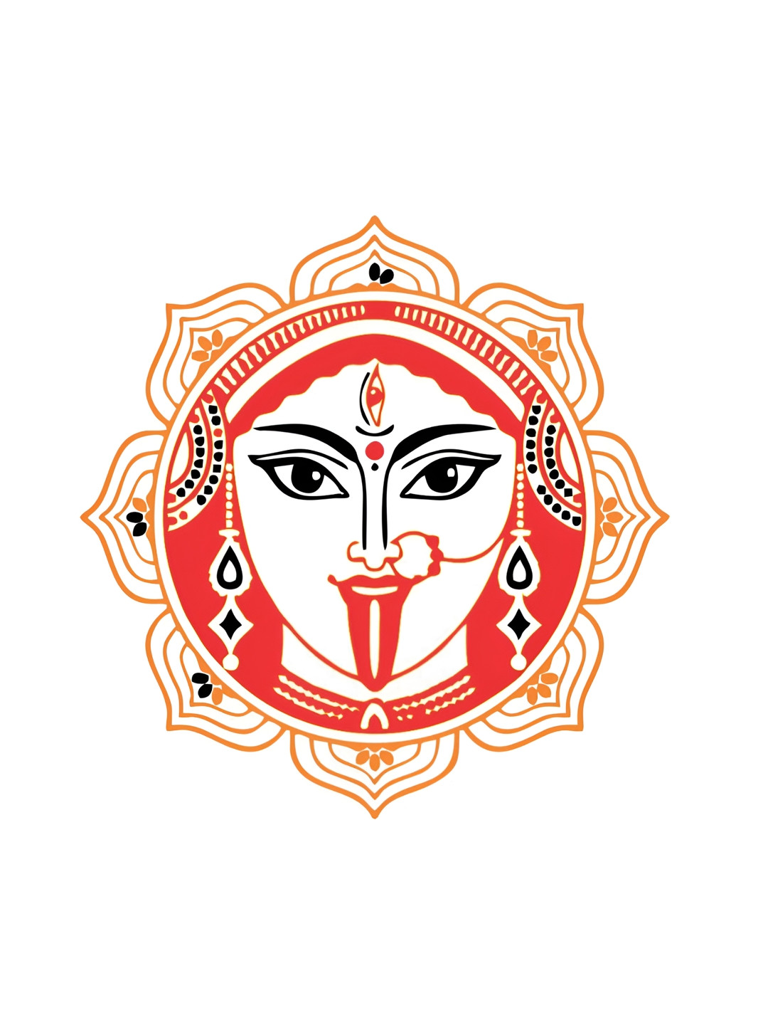 Decor Villa Multicolour DURGA MAA DESIGN Wall Sticker