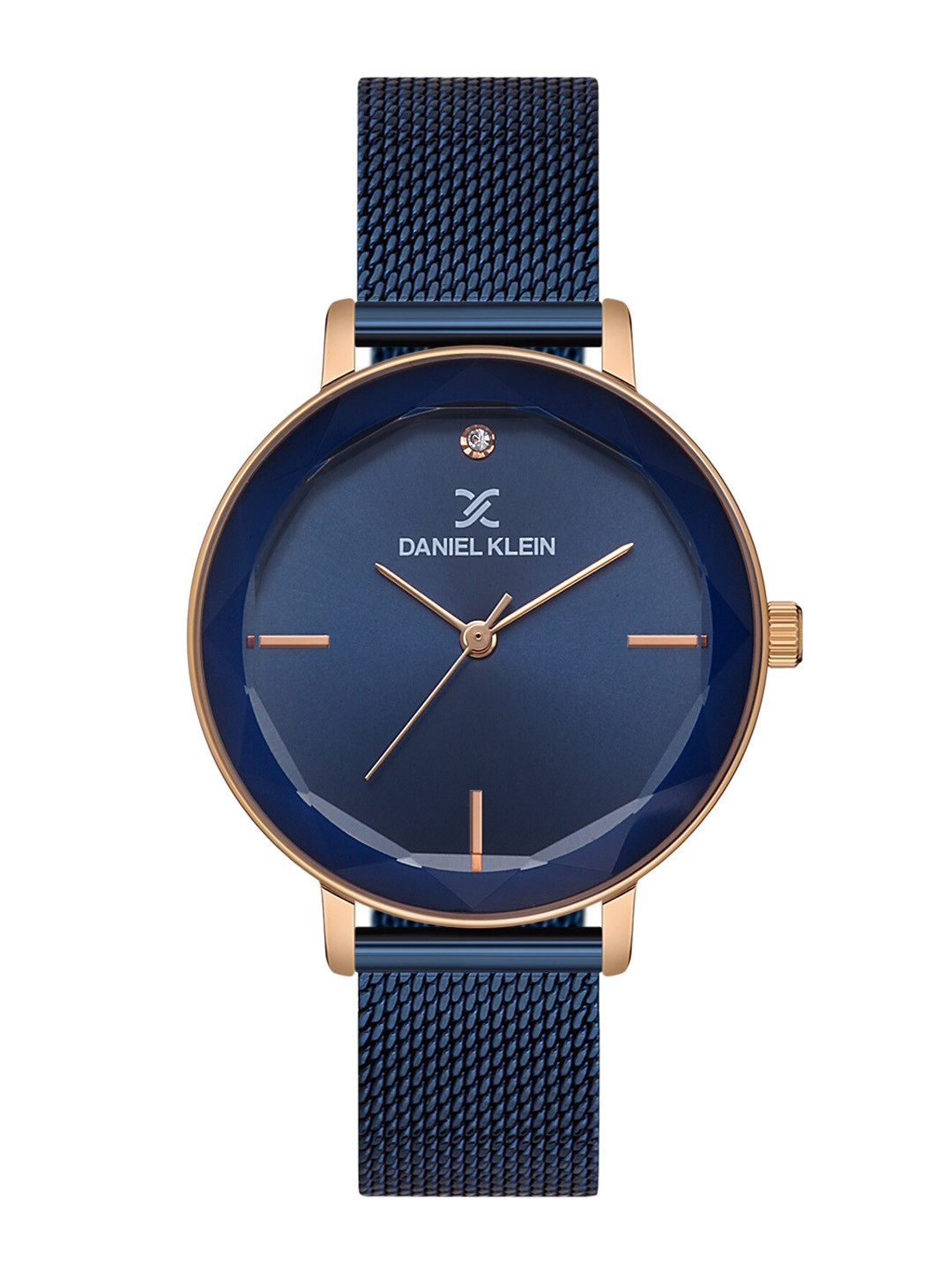 Daniel Klein Women Pink Dial & Blue Bracelet Style Straps Analogue Watch DK 1 13186-6