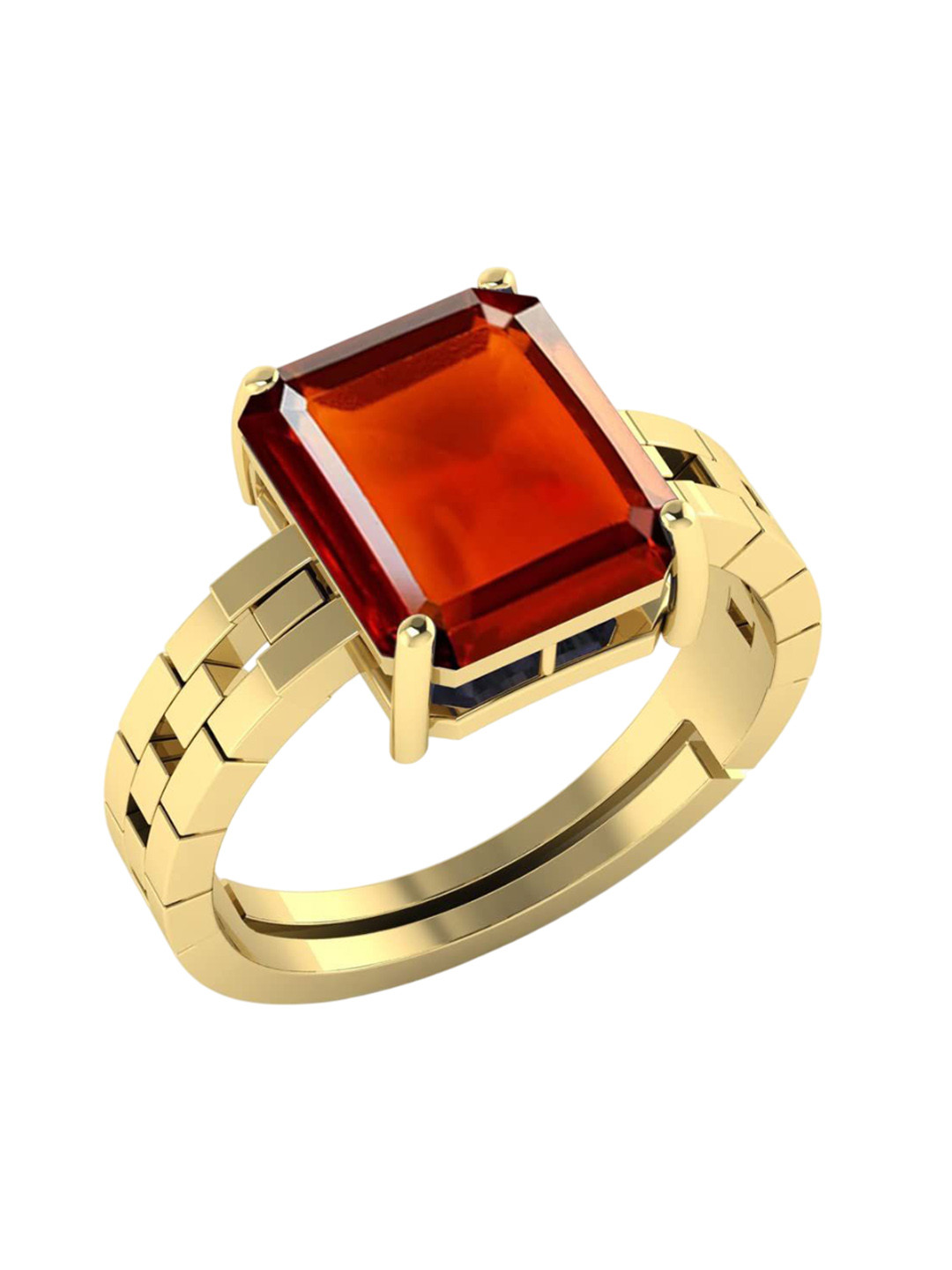 RRVGEM Gomed Ring Pukhraj Gemstone Ring