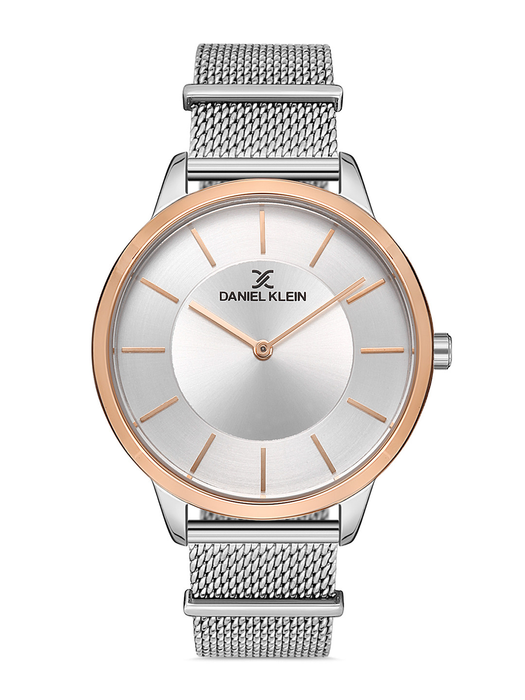 Daniel Klein Women Silver-Toned Dial & Silver Toned Bracelet Style Straps Analogue Watch DK 1 13156-5