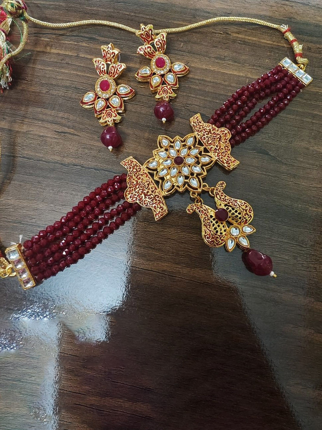 RAJASTHANI GAHANA Stones Studded & Beaded Jewellery Set