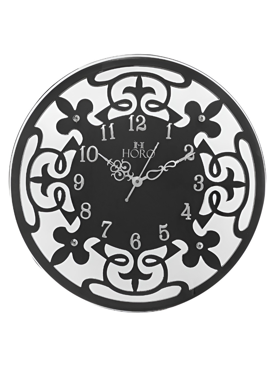 Horo Brown & Transparent Printed Contemporary Wall Clock