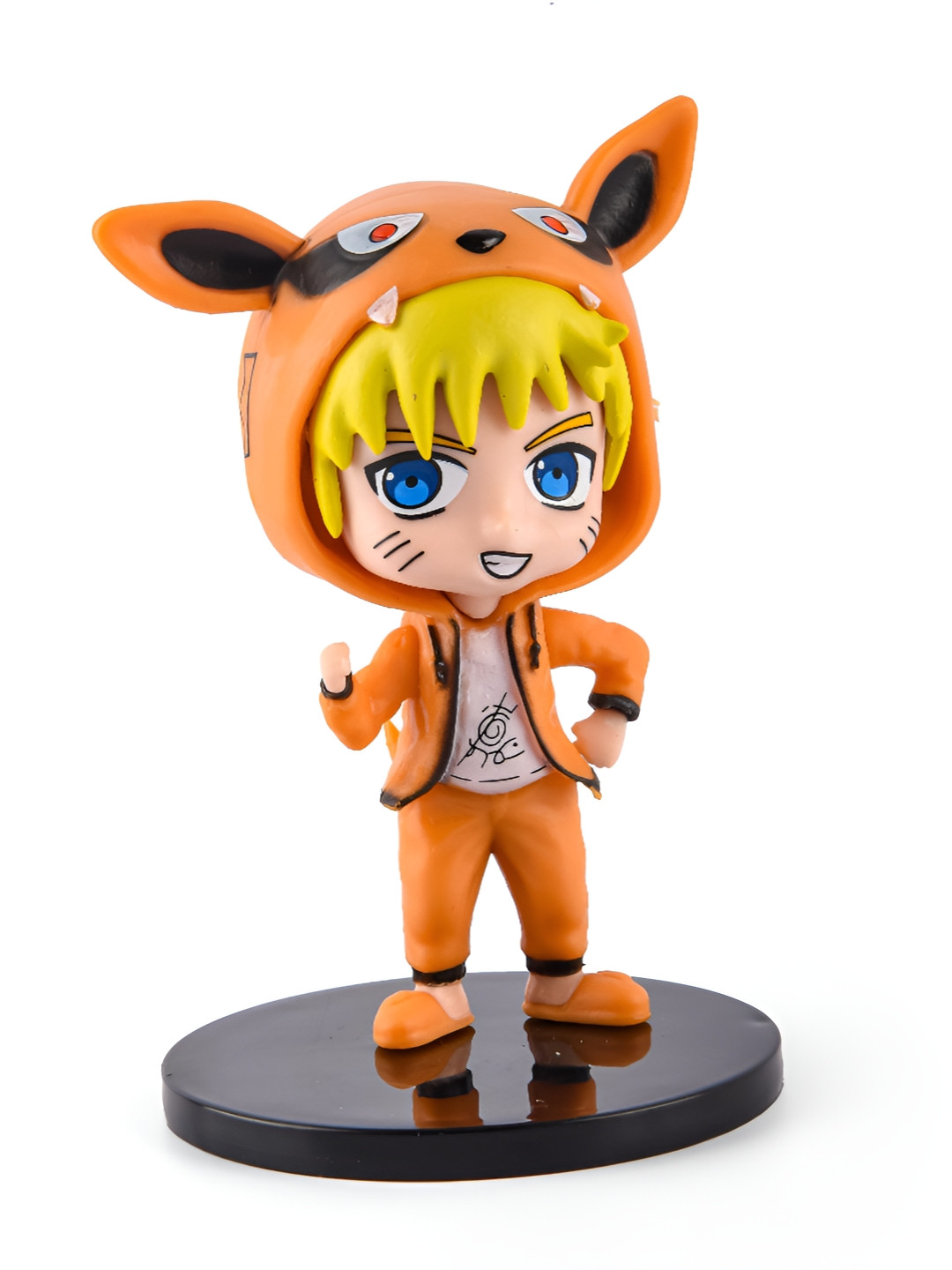 COMICSENSE Naruto Anime Mustard Plastic Matte Living Room Set of 2 Medium Showpieces - 3.1 Inches