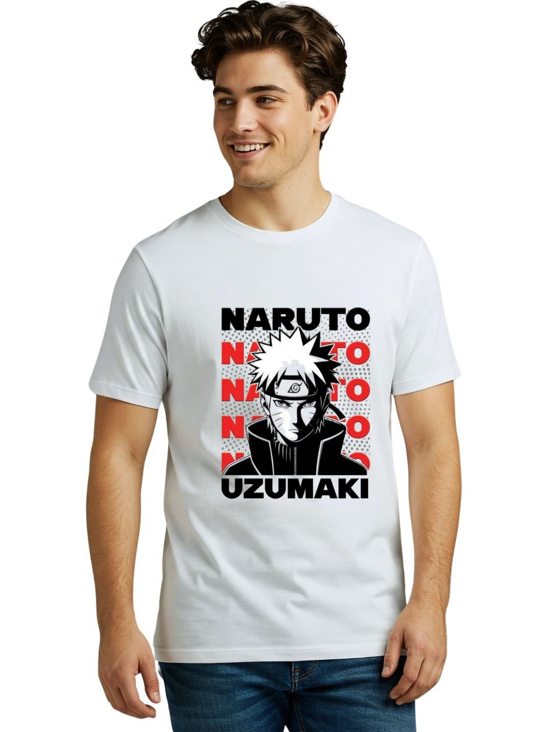 PULP Uzumaki Naruto Printed Pure Cotton T-shirt