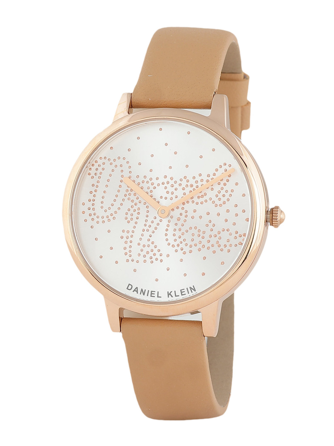 Daniel Klein Women Embellished Dial & Leather Straps Analogue Watch DK 1 12766-6