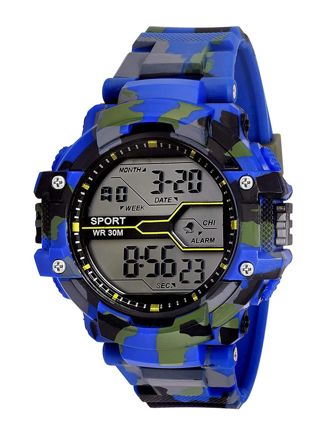 SWADESI STUFF Unisex Kids Dial & Straps Digital Automatic Watch 77 BLUE 99
