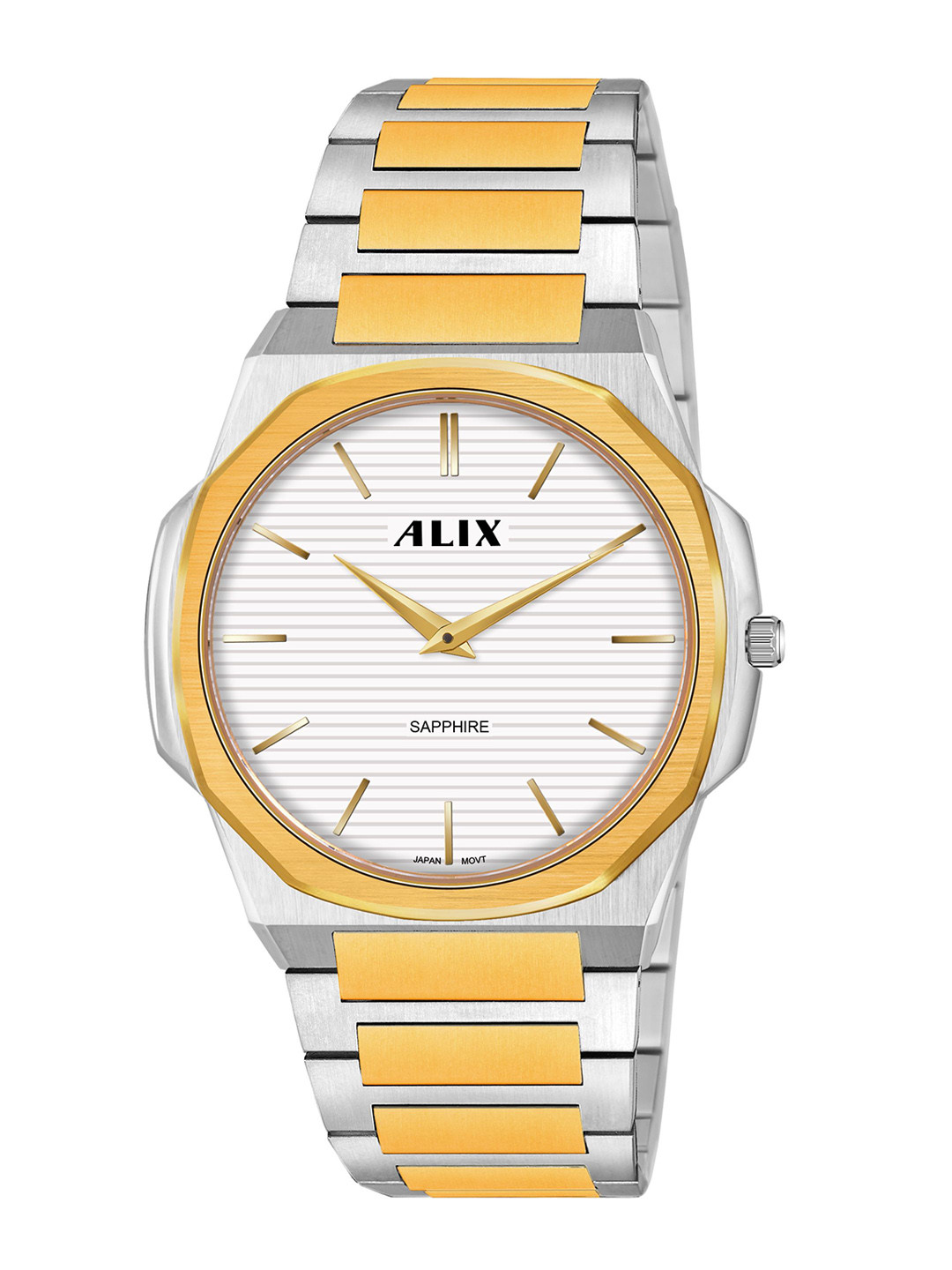 ALIX Men Dial & Stainless Steel Bracelet Style Straps Analogue Watch AL2913S_SGW