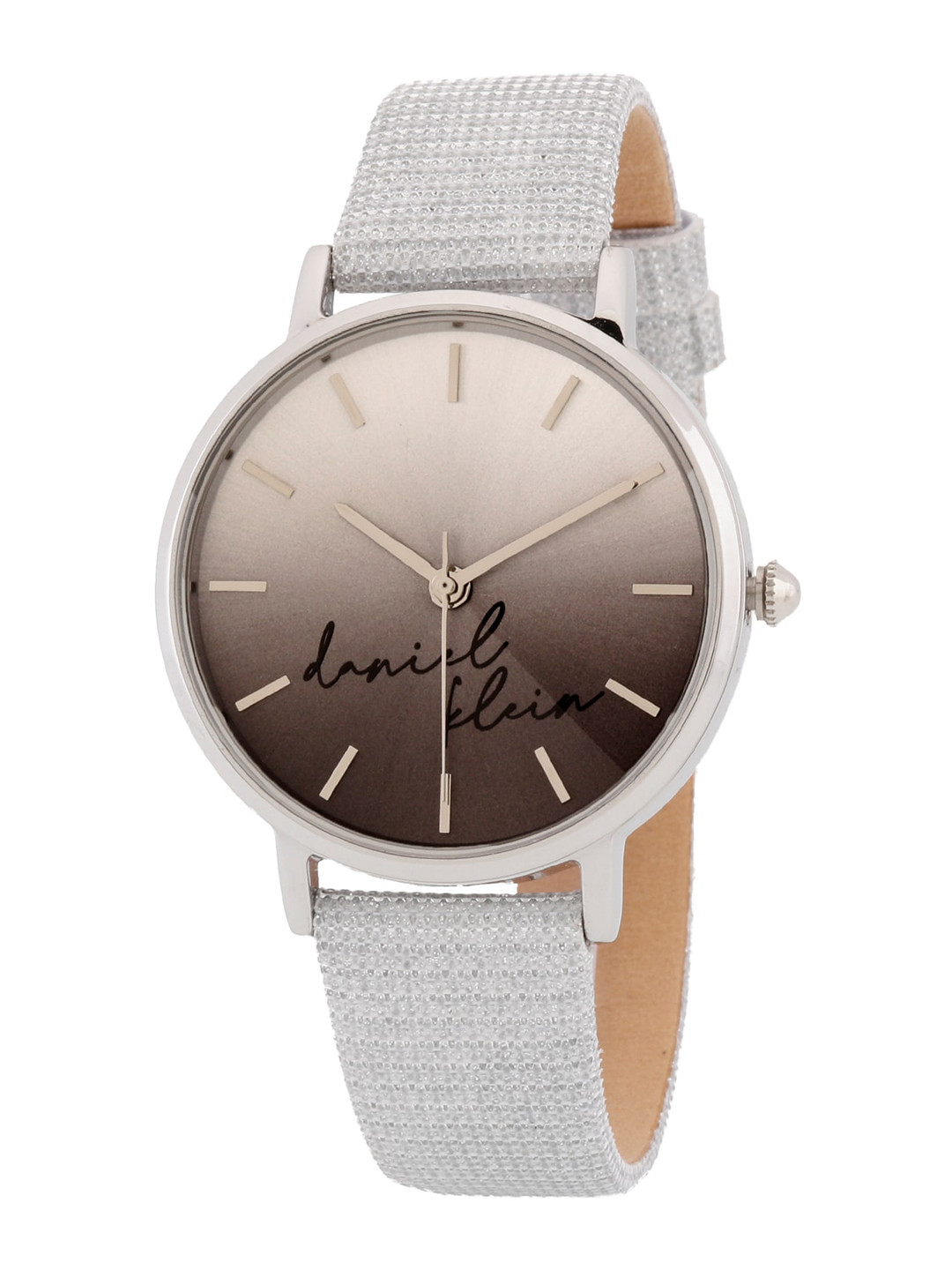 Daniel Klein Women Silver-Toned Leather Straps Analogue Watch DK.1.12643-3