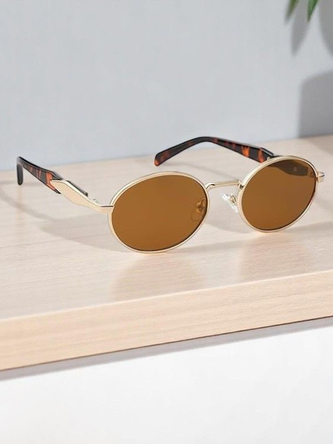 RICH CLUB Full Rim Oval Sunglasses