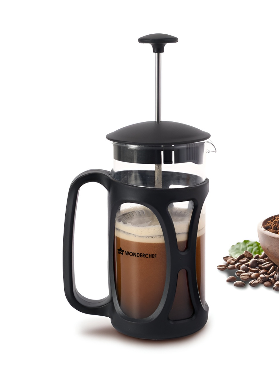 Wonderchef Black Stainless Steel Electrical Coffee Maker