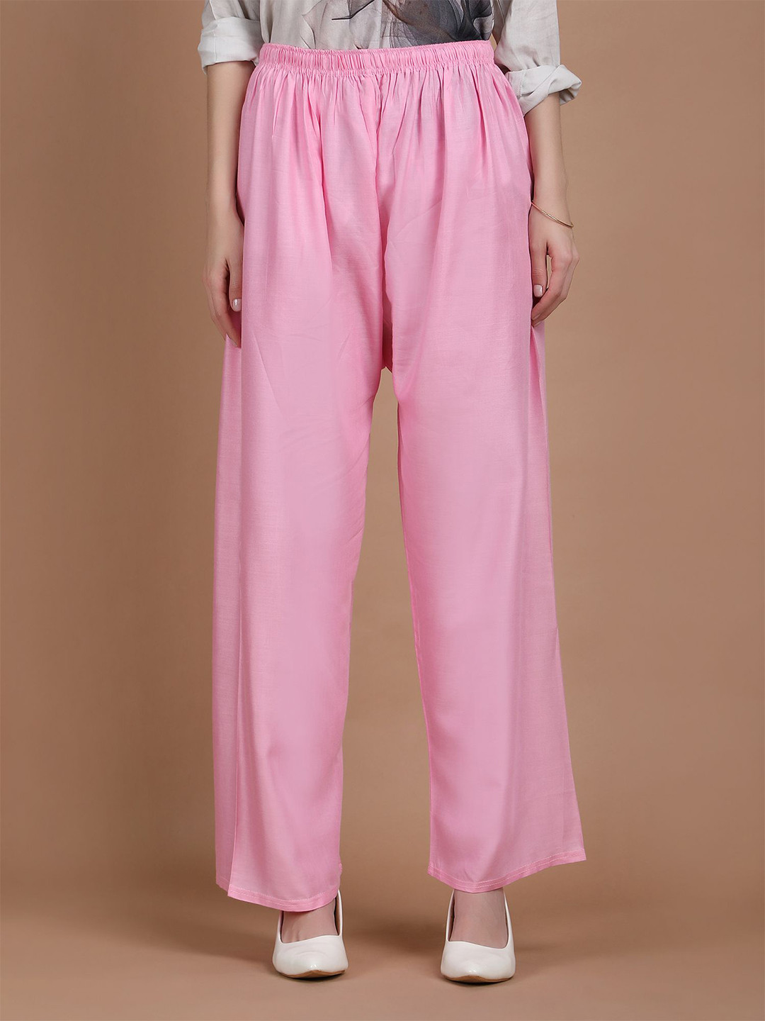 DUNBERRY LONDON Women Plus Size Rayon Wide Leg Palazzo