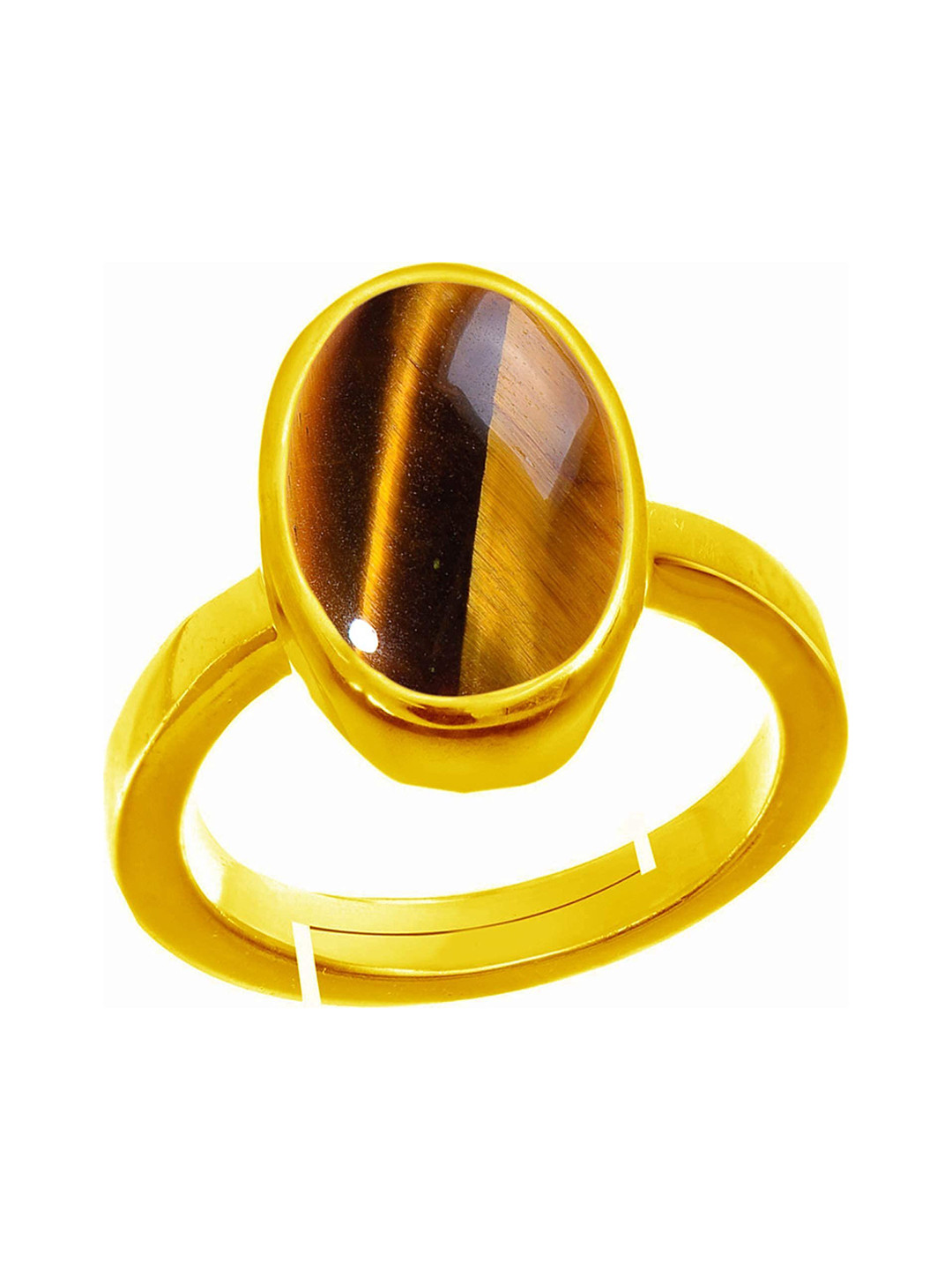 RRVGEM Certified 8.25 Ratti 7.60 KT Tiger's Eye Ring