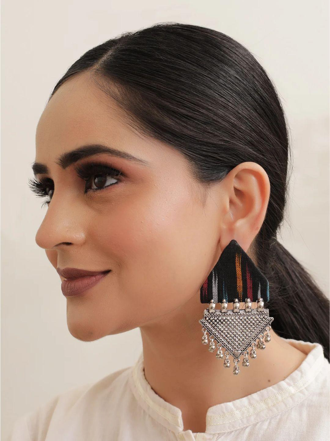A Local Tribe Geometric Drop Earrings