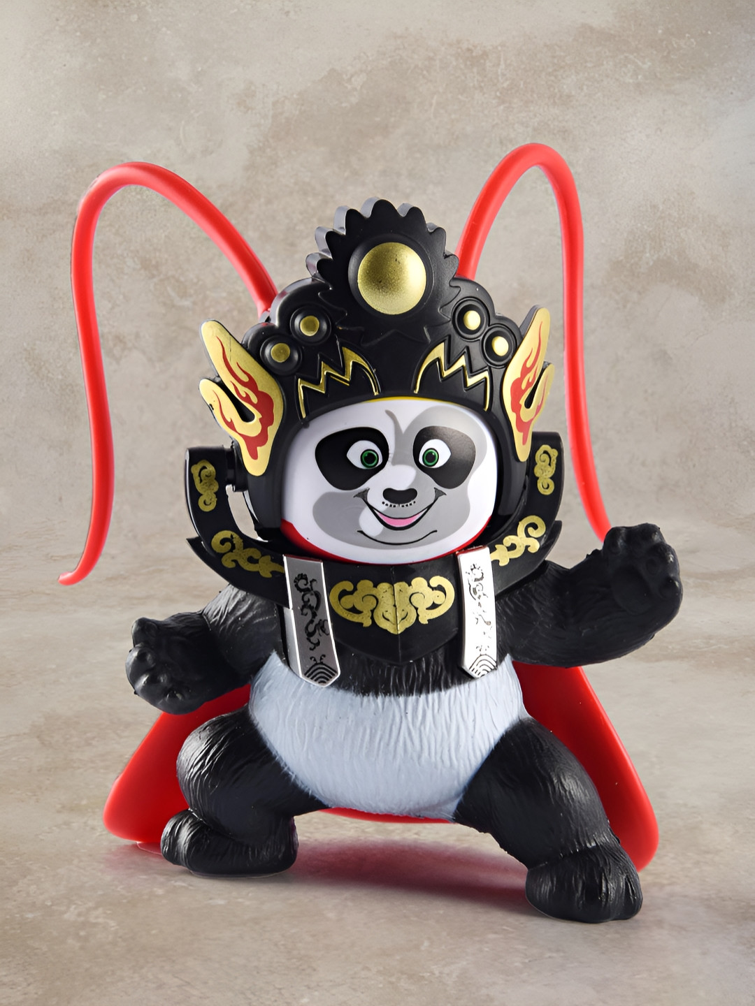 COMICSENSE Face Changing Panda Black Plastic Matte Living Room Small Showpiece -