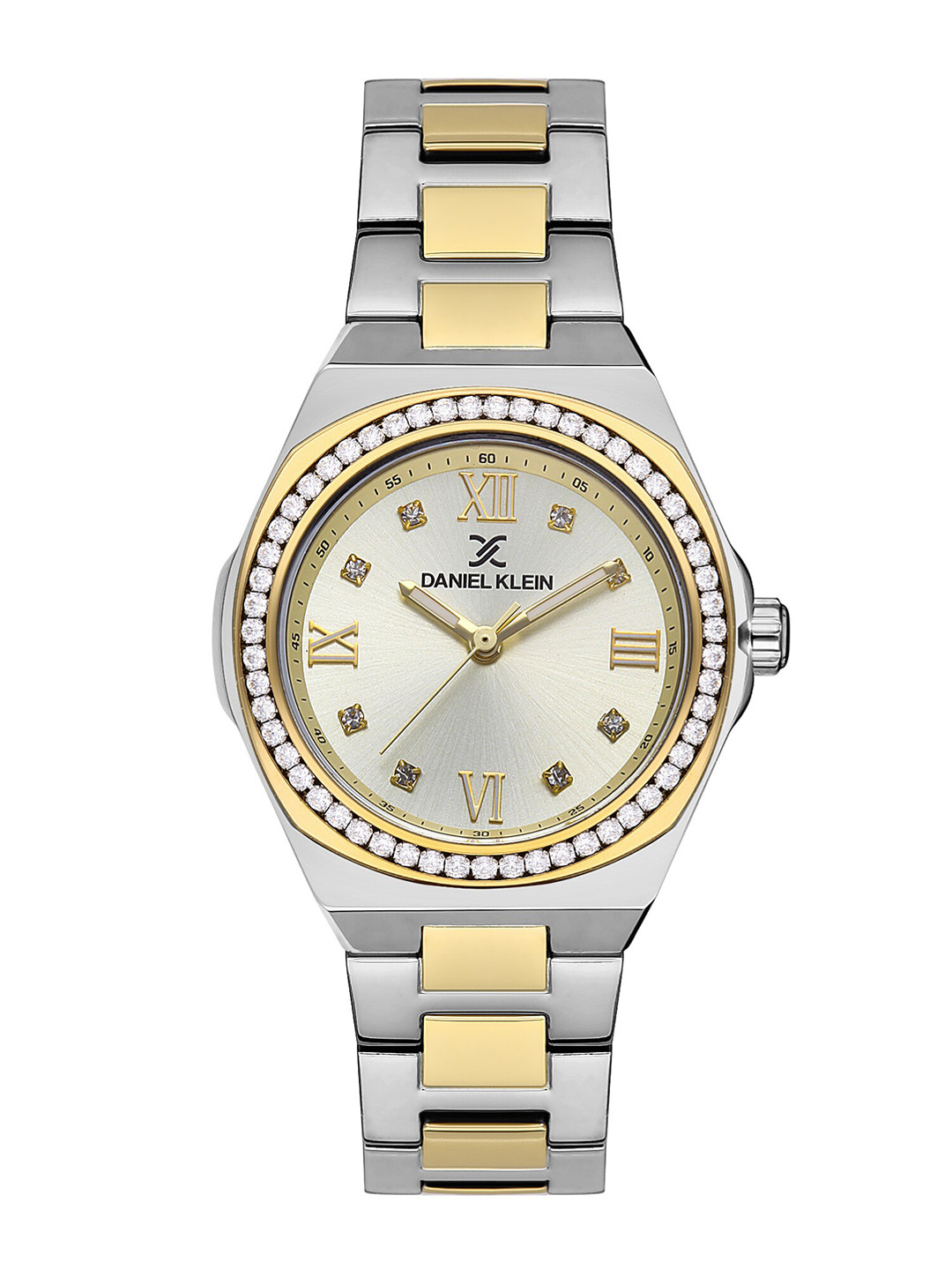 Daniel Klein Women Patterned Dial & Bracelet Style Straps Analogue Watch DK.1.13336-3