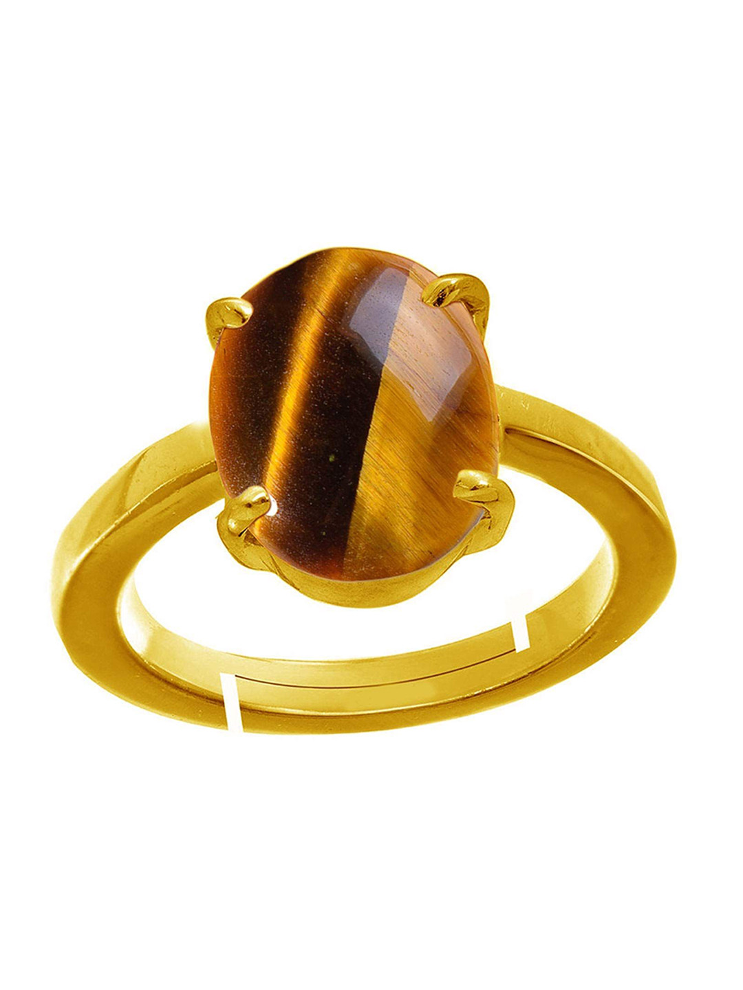 RRVGEM 13.5 Ratti Tiger Eye Stone Finger Ring