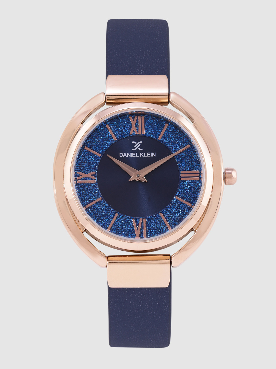 Daniel Klein Women Blue Leather Analogue Watch DK.1.12289-6