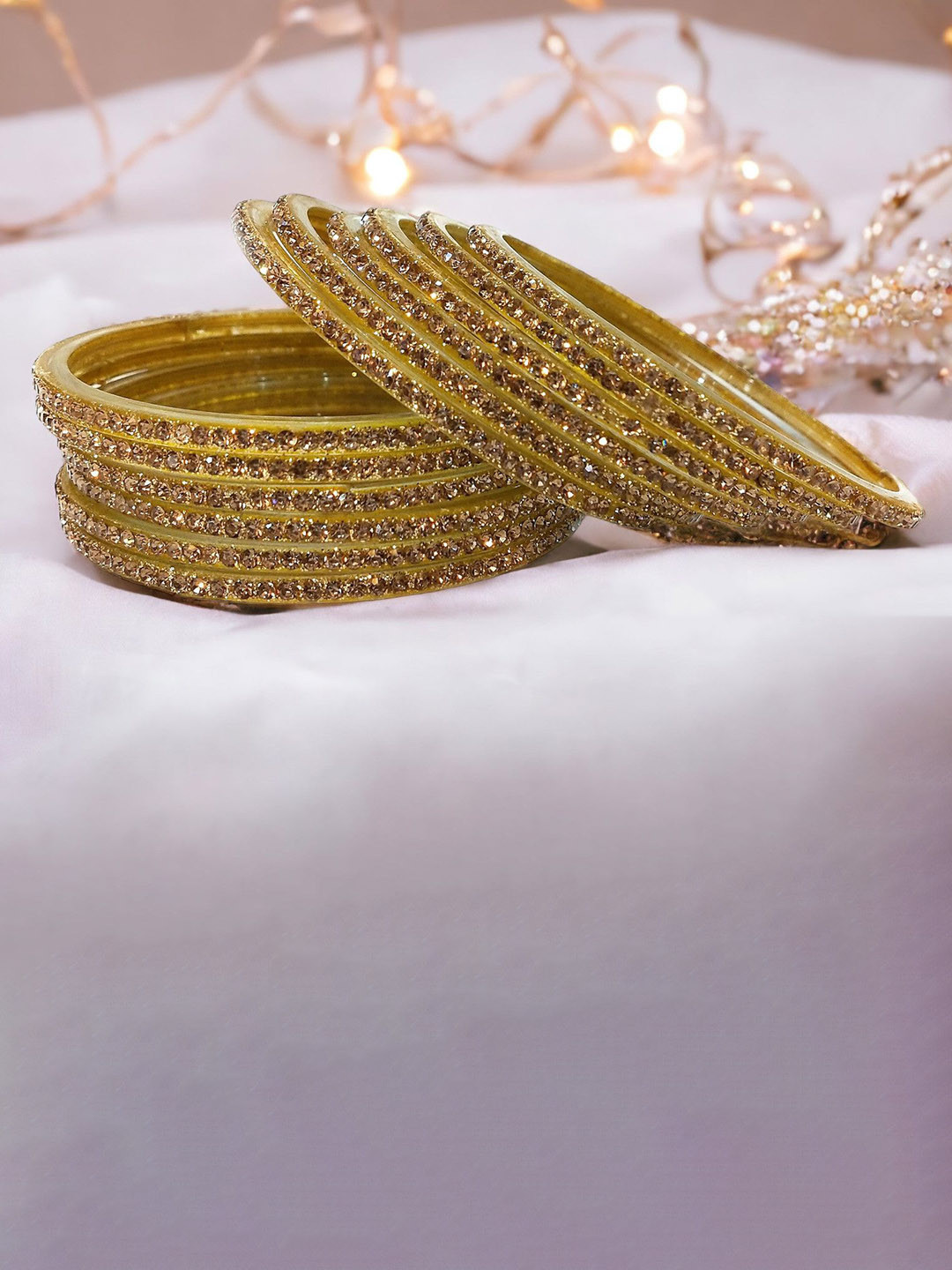 PRIYA KANGAN Diamond Stone Glass Bangles