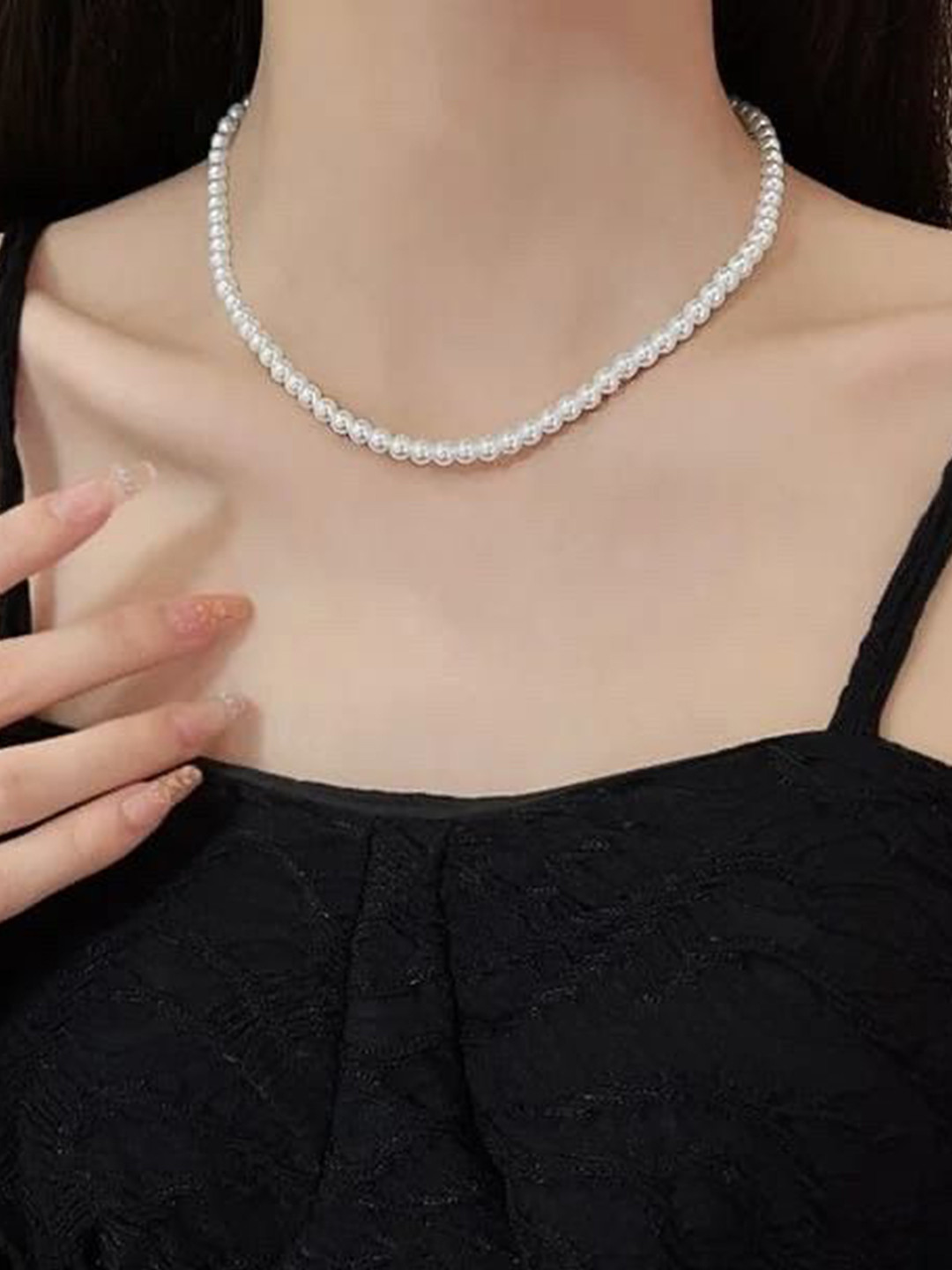 JN HANDICRAFT Artificial Pearls Beaded Necklace
