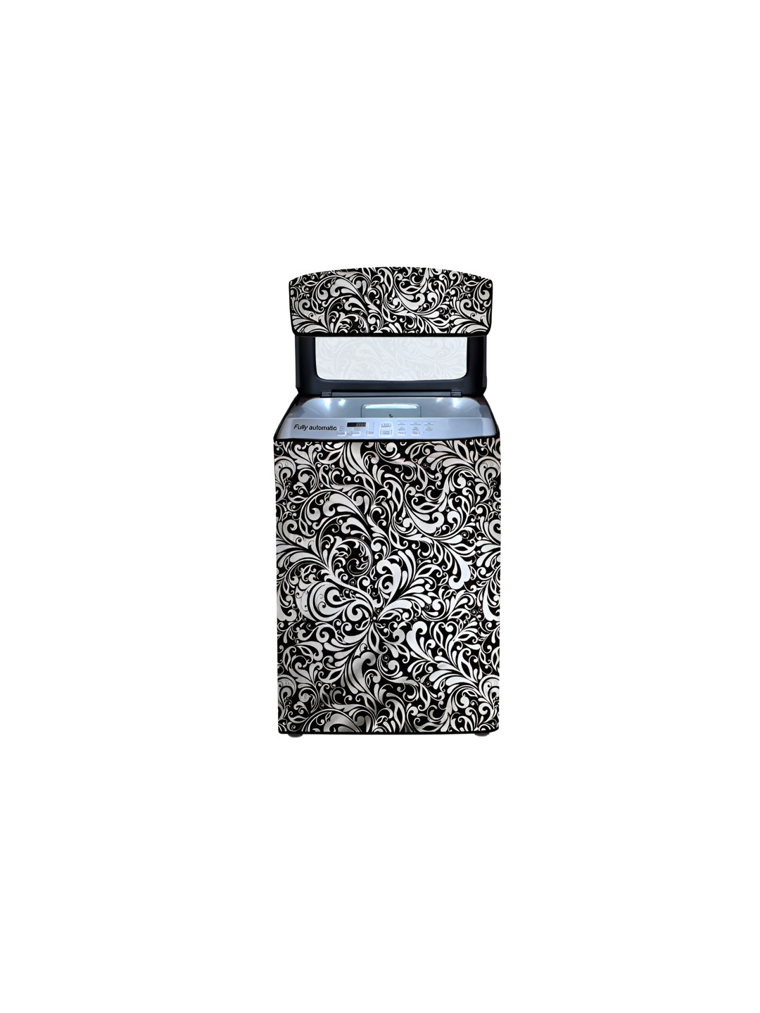 The Furnishing Tree Black Plastic Washing Machine Cover