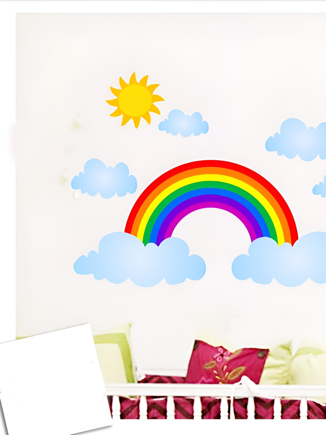 Decor Villa Multicolor Rainbow and clouds Wall Sticker