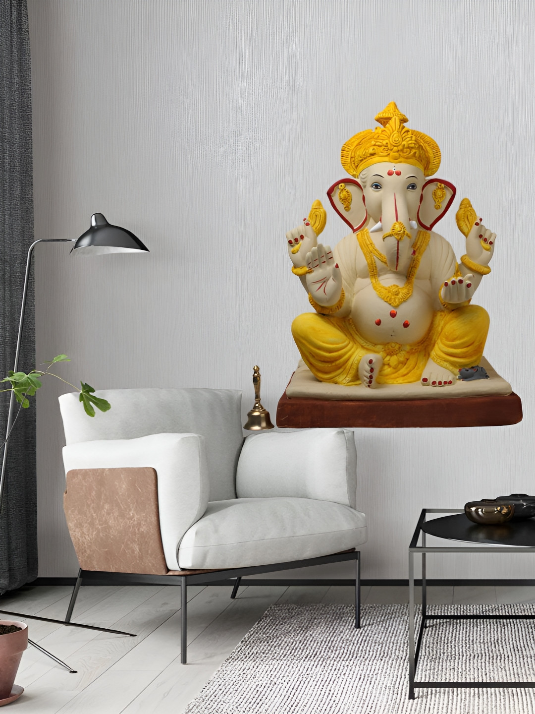 Decor Villa Mutlicolor Ganeshji Wall Sticker