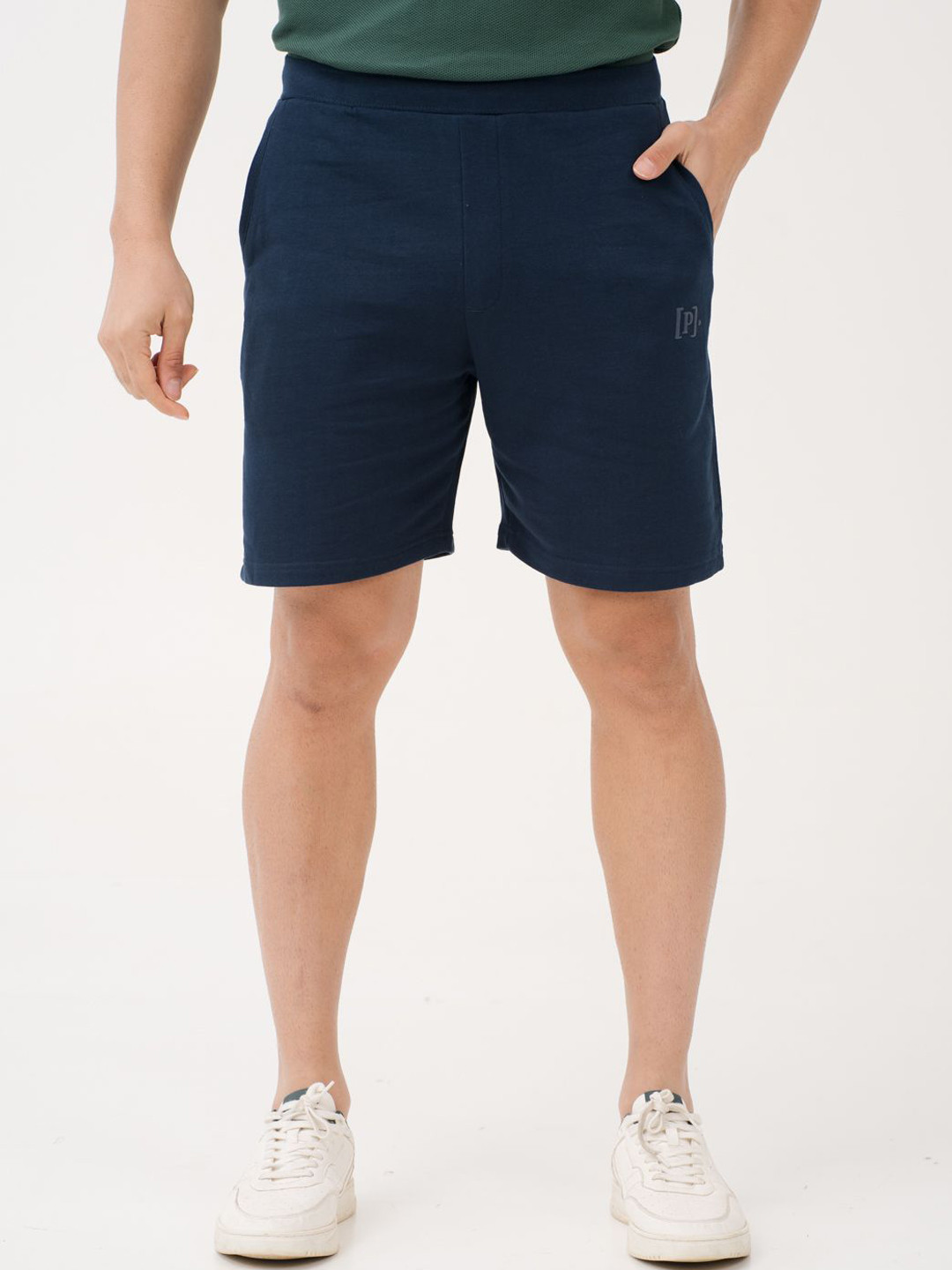 The Pant Project Jetstream Navy Relaxed Fit Sweatshorts with Drawstrings